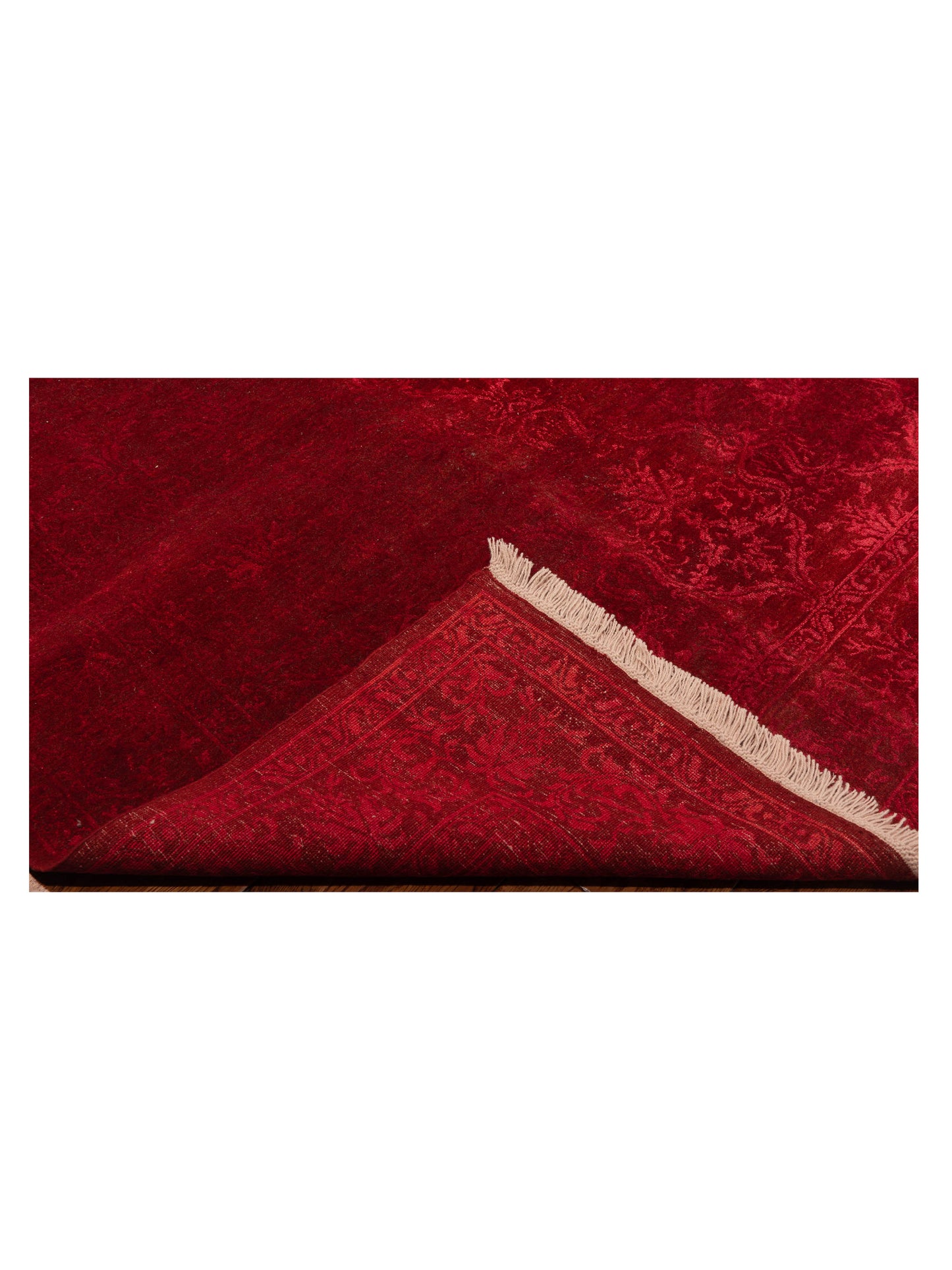 Defne Begonia Red Red 6.9x8.10 Hand Knotted Rug