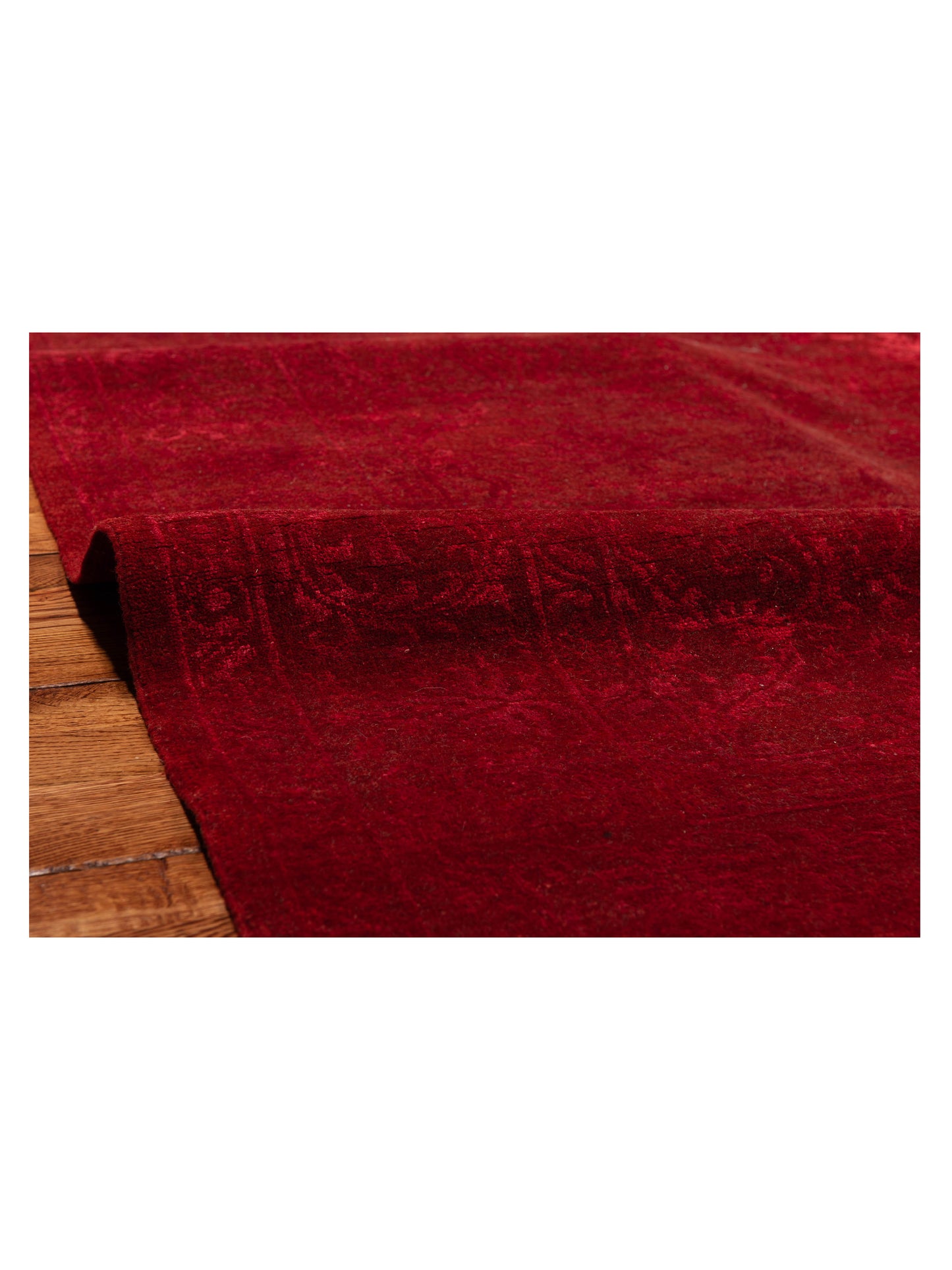 Defne Begonia Red Red 6.9x8.10 Hand Knotted Rug