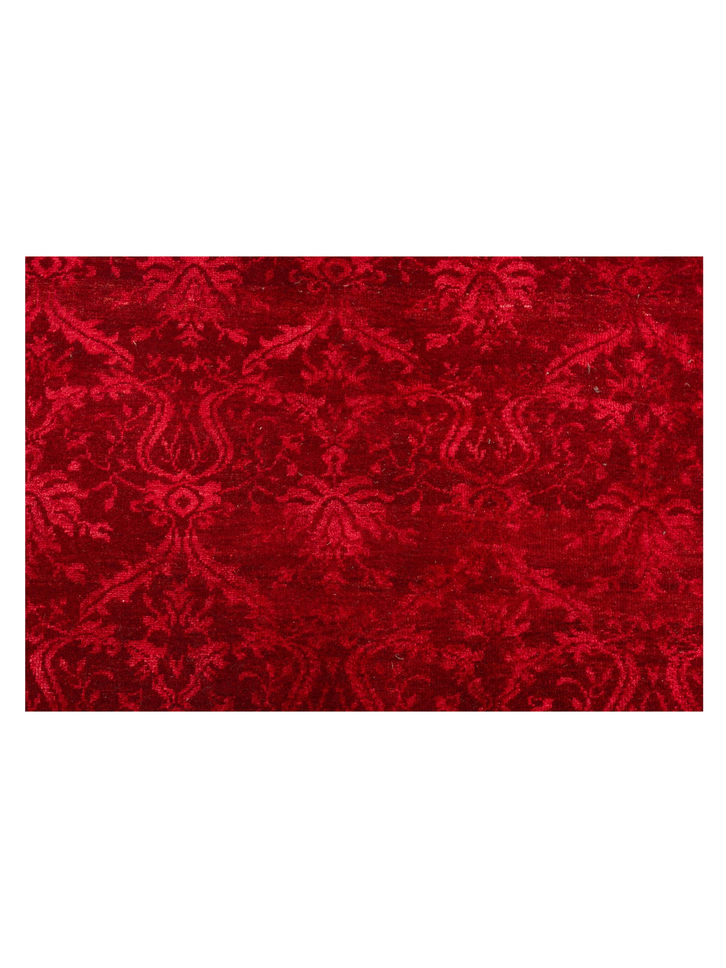 Defne Begonia Red Red 5.9x7.7 Hand Knotted Rug