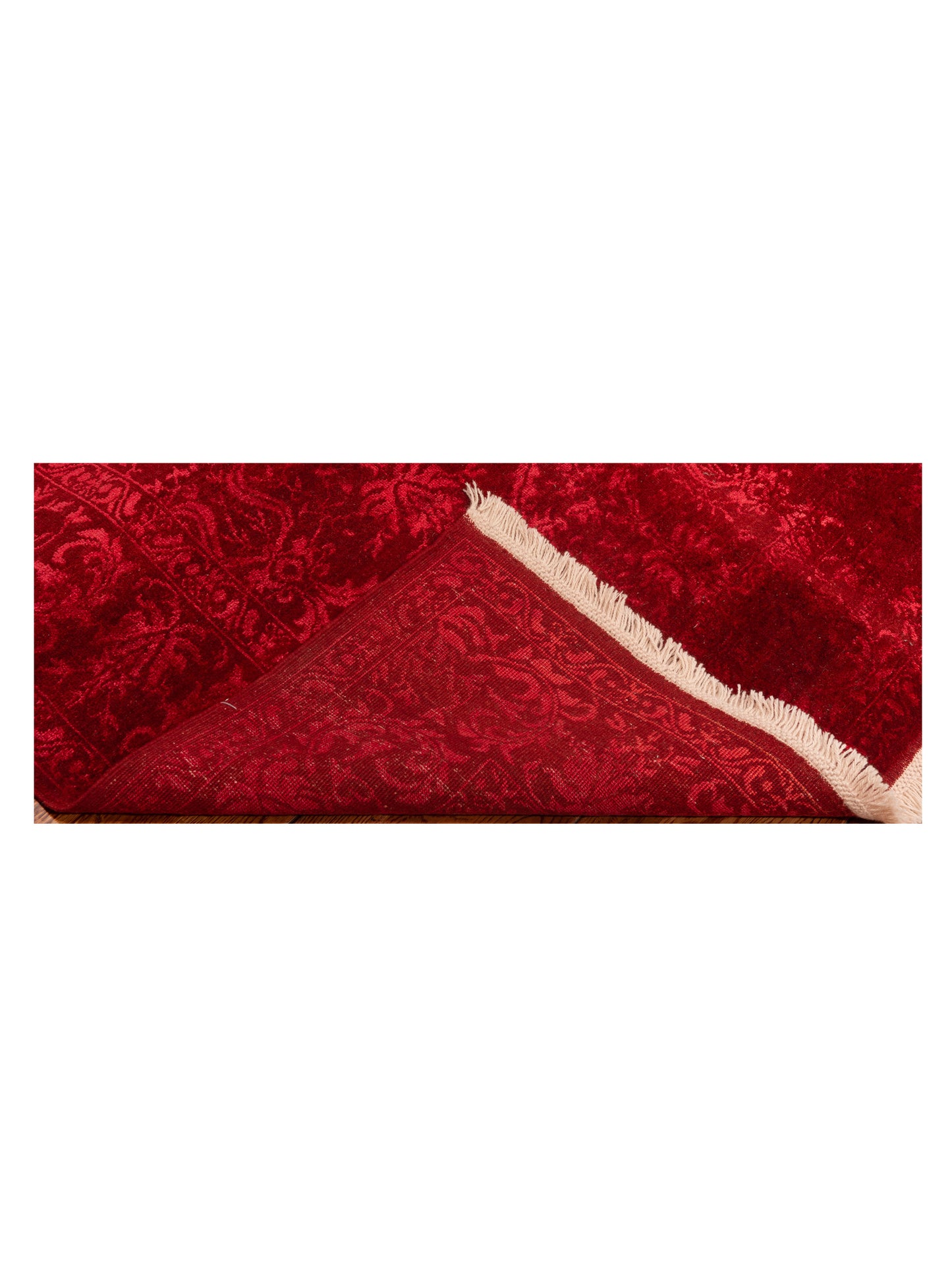 Defne Begonia Red Red 5.9x7.7 Hand Knotted Rug