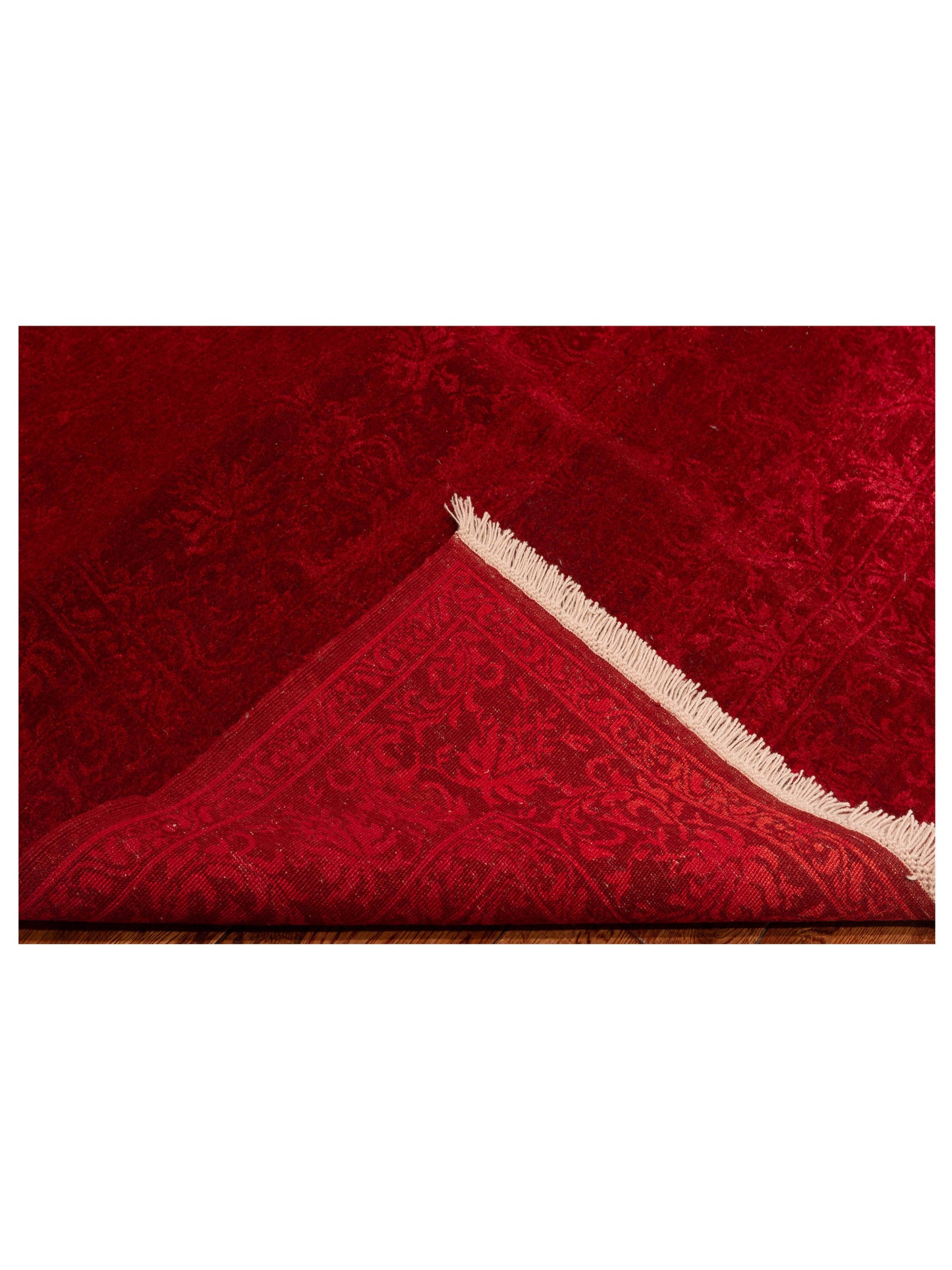 Defne Claire Red 6.9x9.2 Hand Knotted Rug