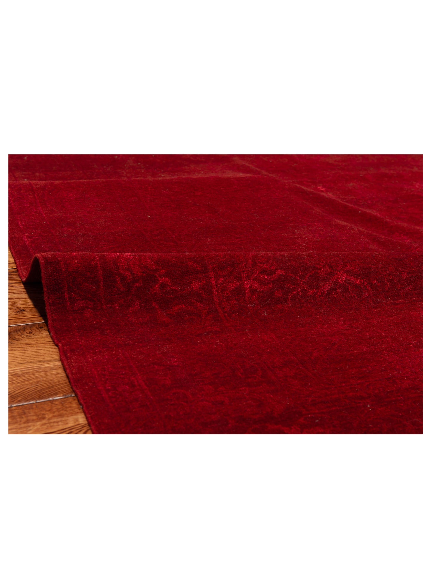 Defne Claire Red 6.9x9.2 Hand Knotted Rug