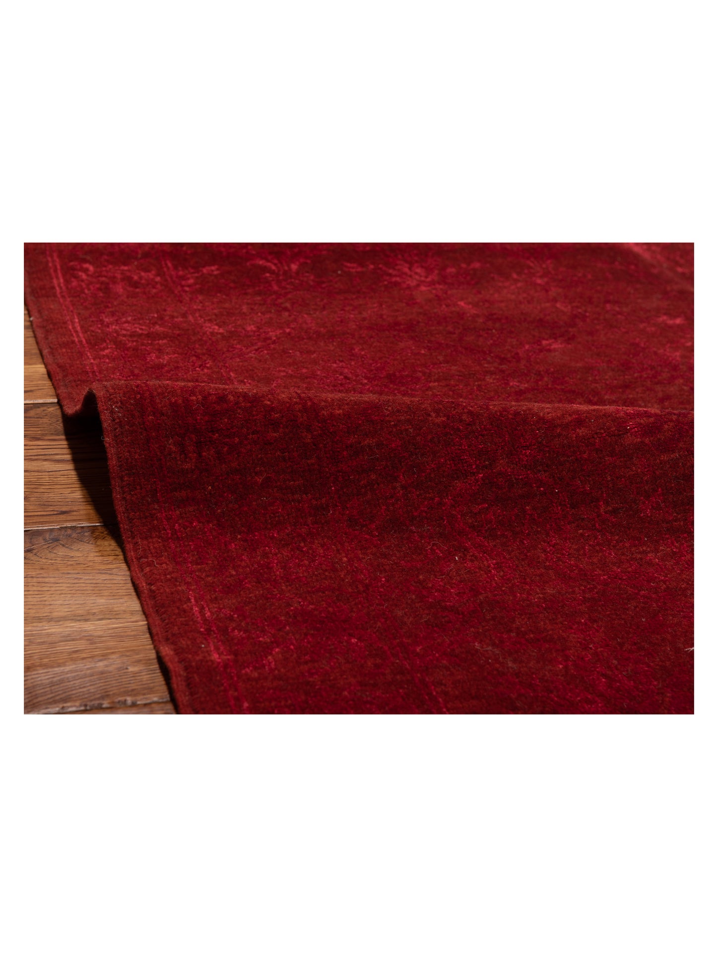 Defne Begonia Red Red 2.9x15.10 Hand Knotted Rug