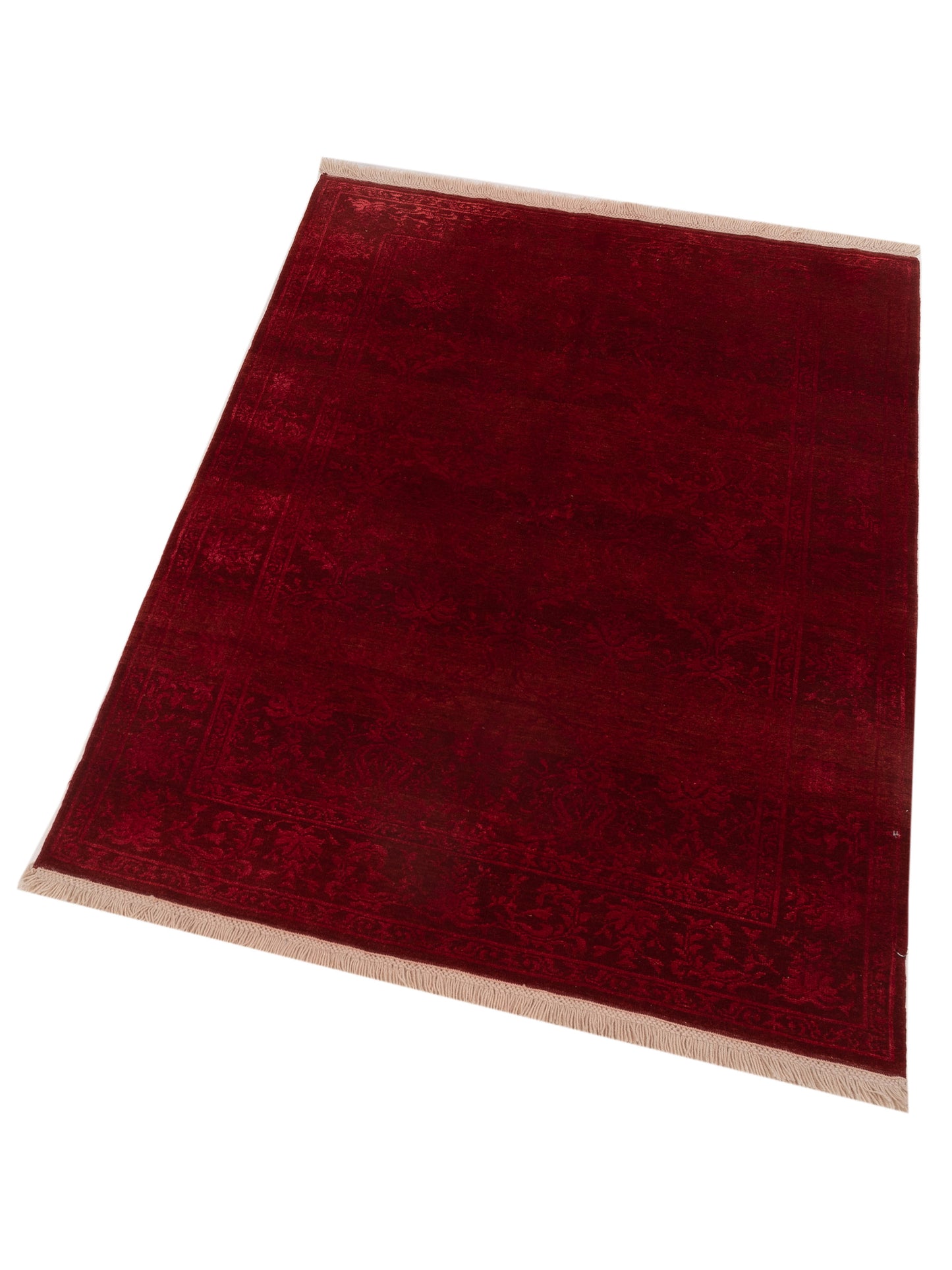 Defne Claire Red 4.1x5.9 Hand Knotted Rug