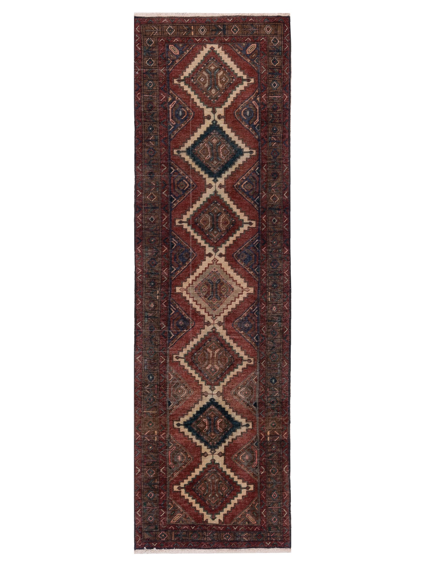 Pasha Antique Heirloom Red Brown Traditional