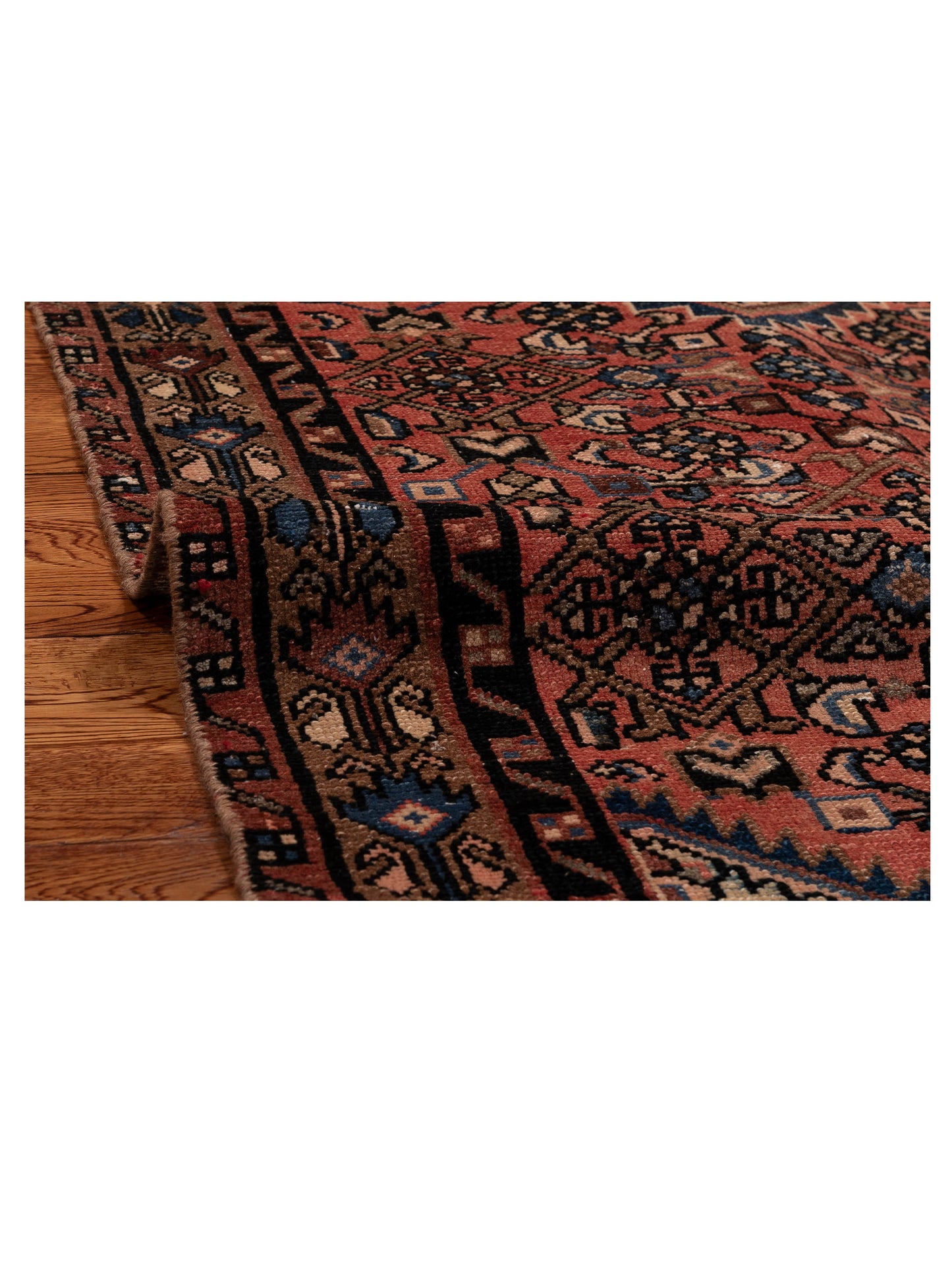 Antique Heirloom 147658 Pink Brown 3.1x9.2 Hand Knotted Rug