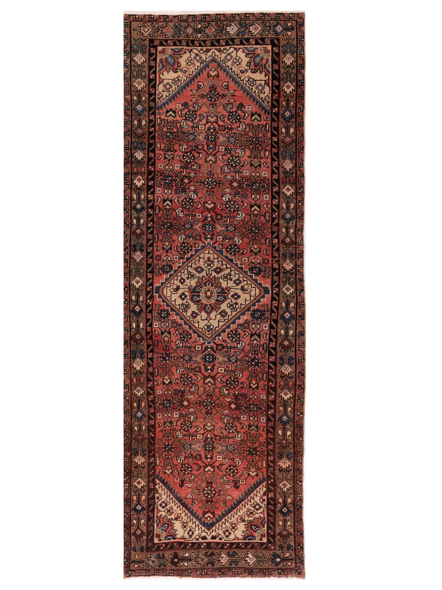 Pasha Antique Heirloom Pink Brown Traditional