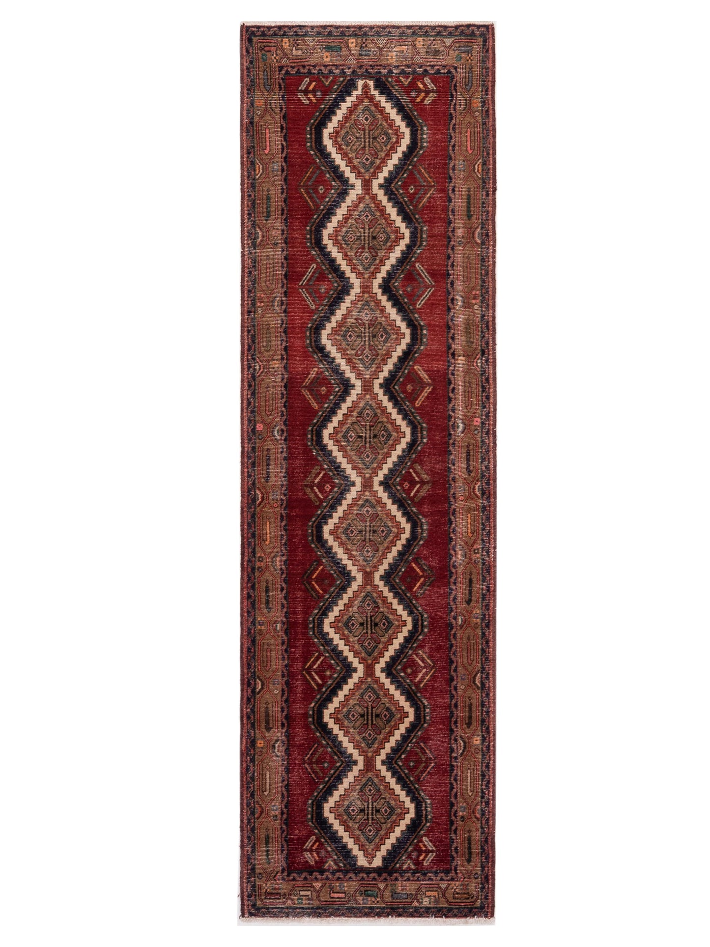 Pasha Antique Heirloom Red Brown Traditional