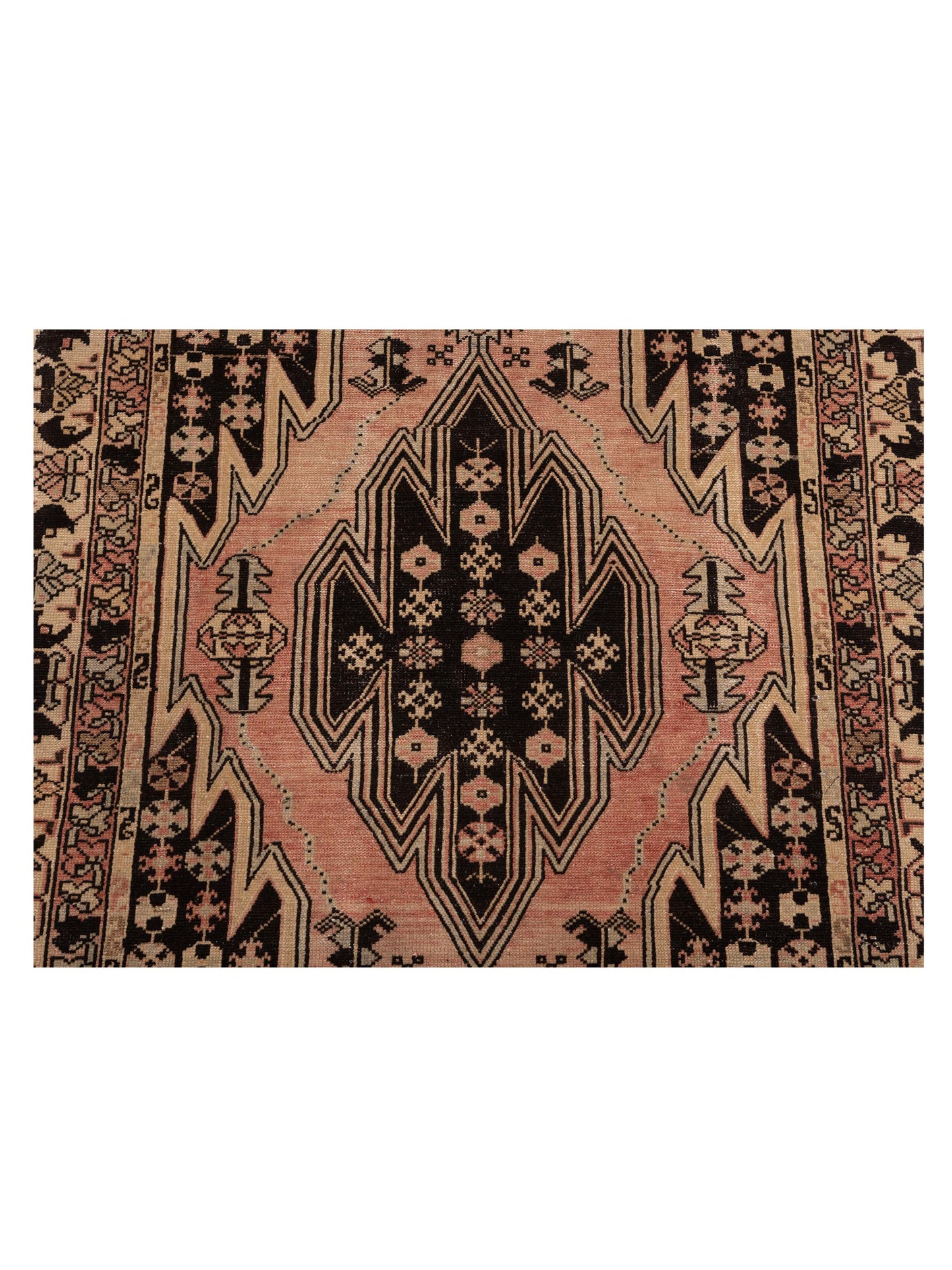 Antique Heirloom 147673 Pink Ivory 3.9x6.4 Hand Knotted Rug