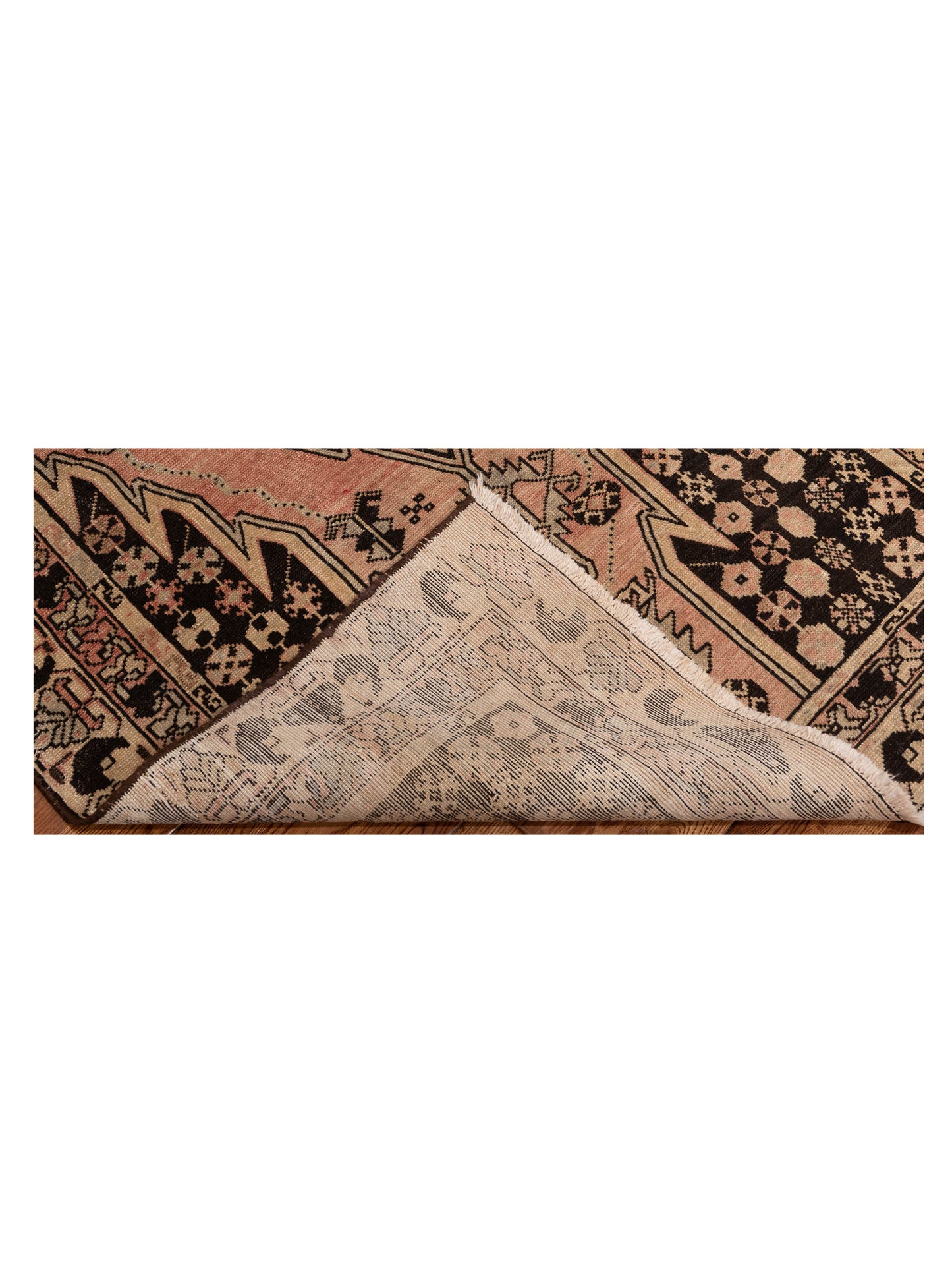 Antique Heirloom 147673 Pink Ivory 3.9x6.4 Hand Knotted Rug