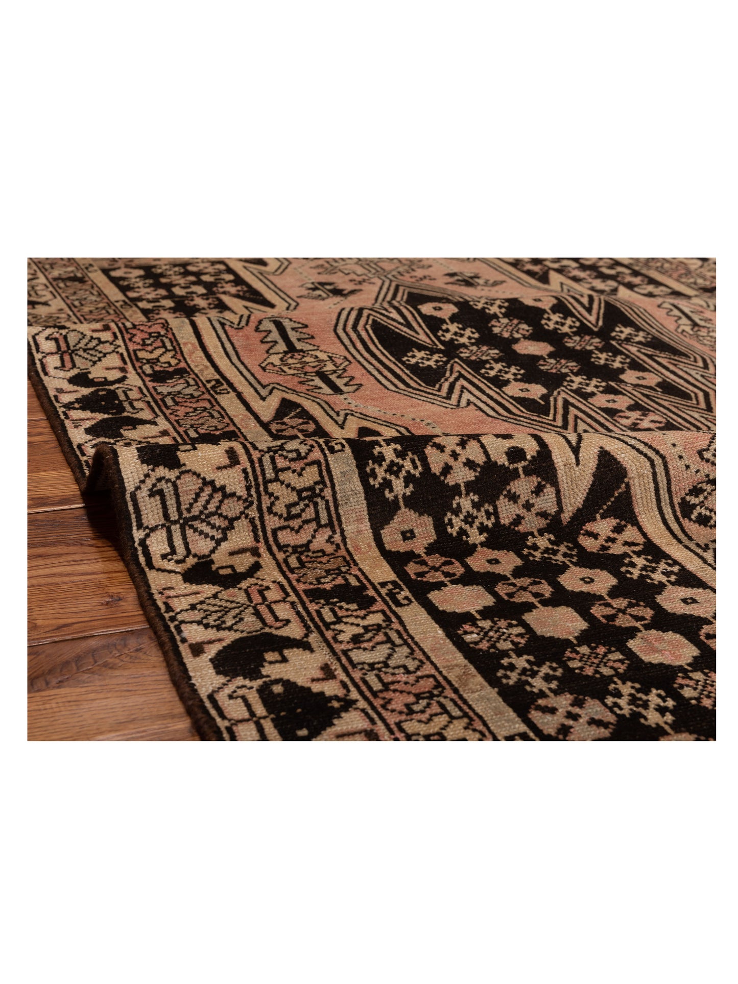 Antique Heirloom 147673 Pink Ivory 3.9x6.4 Hand Knotted Rug