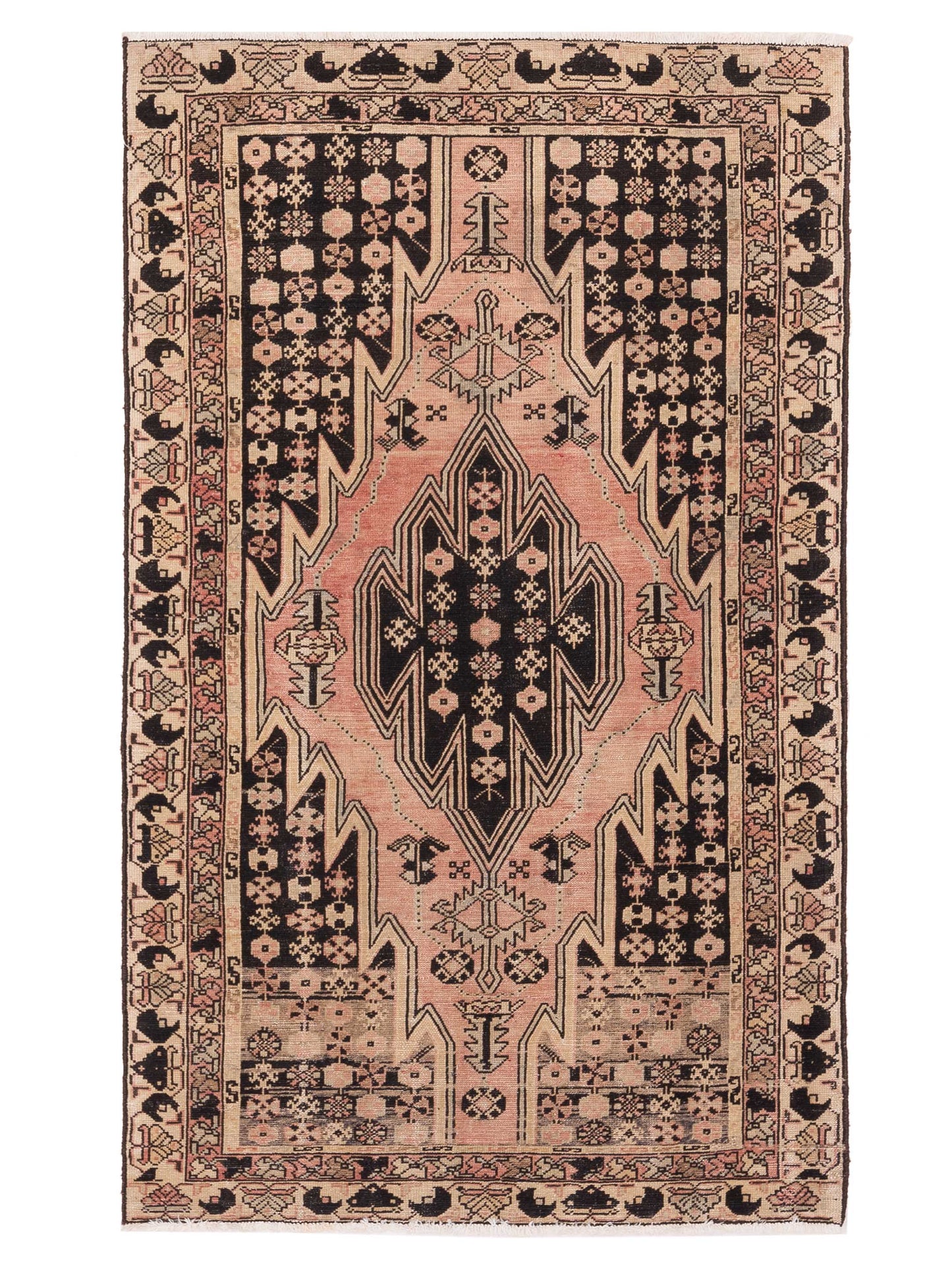 Pasha Antique Heirloom Pink Ivory Traditional