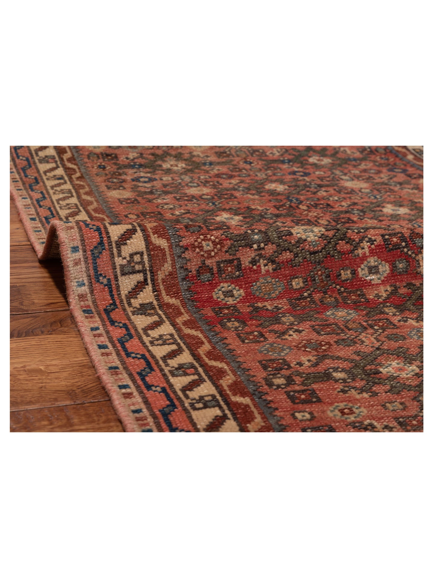 Antique Heirloom 147674 Pink Ivory 2.8x9.5 Hand Knotted Rug