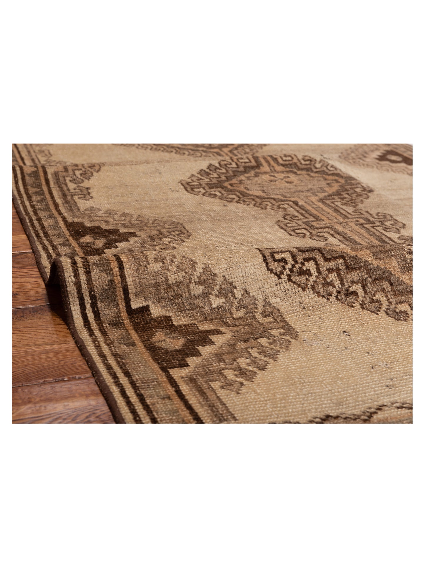 Antique Heirloom 147678 Beige Brown 3.7x6.9 Hand Knotted Rug