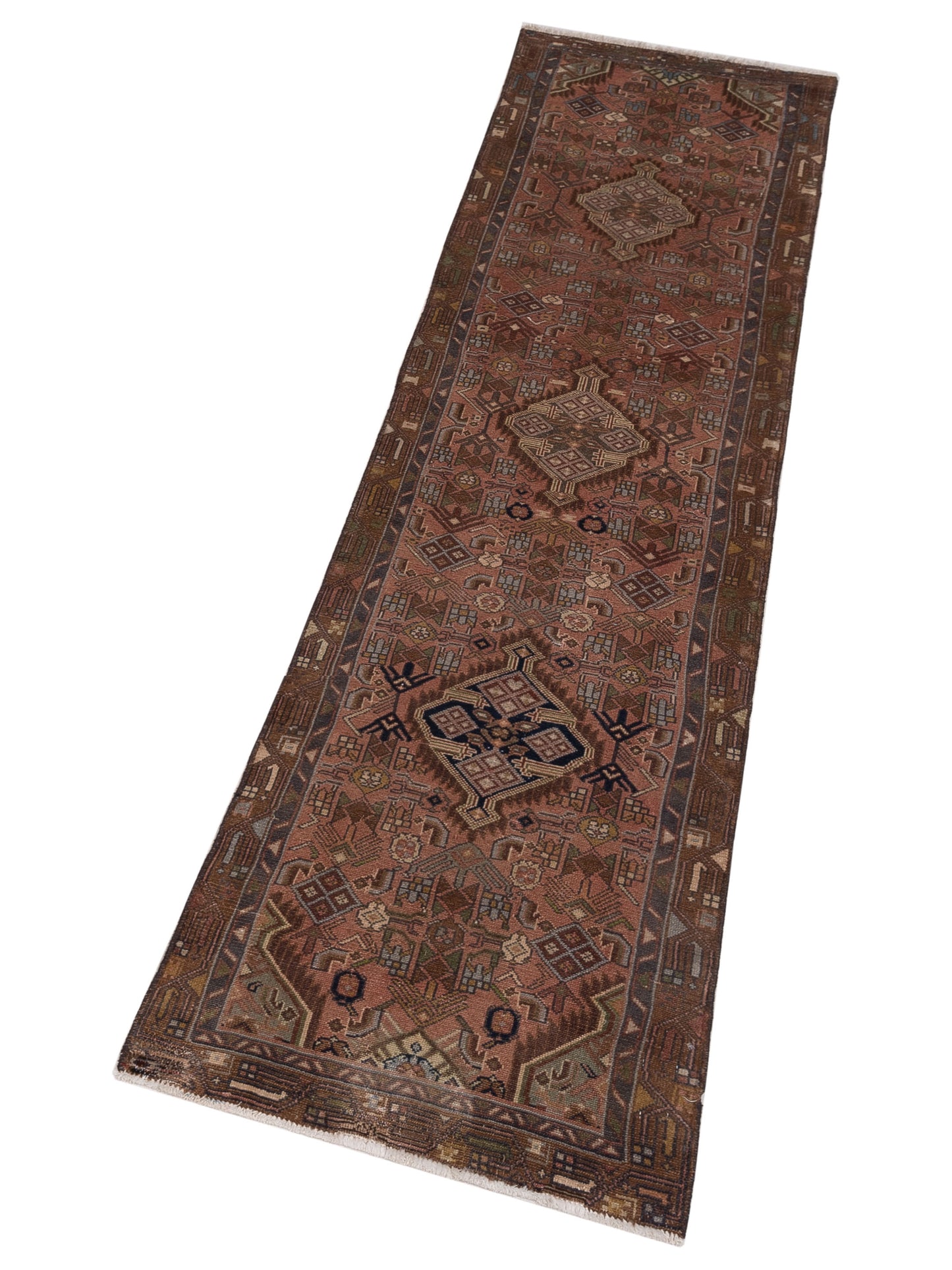 Antique Heirloom 147679 Brown Brown 2.5x9.7 Hand Knotted Rug