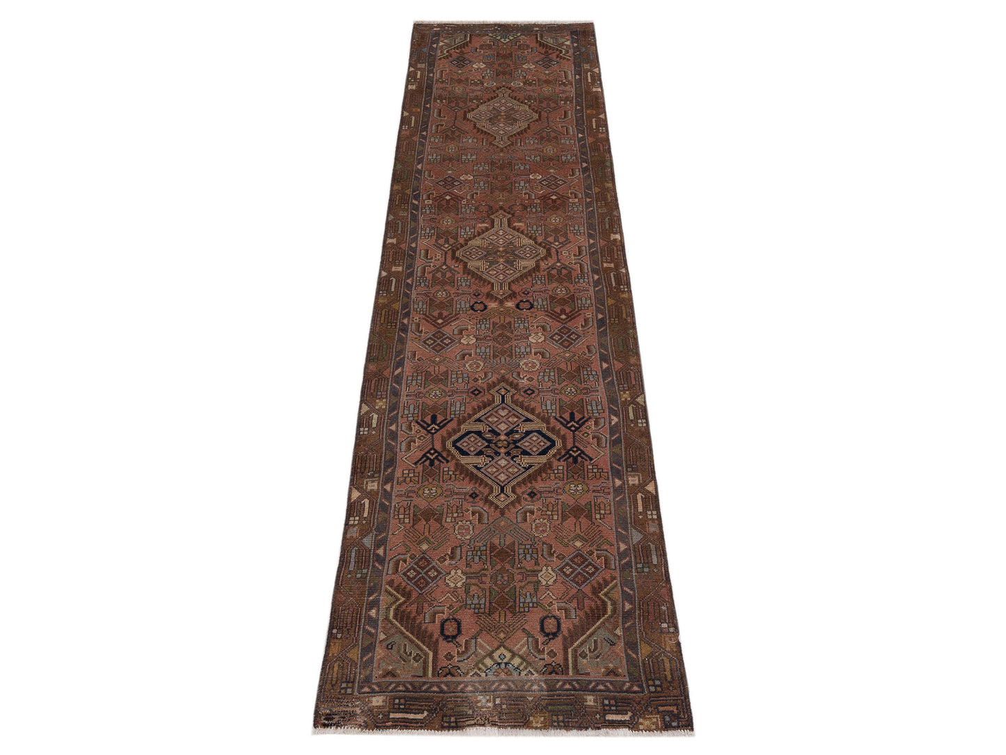 Antique Heirloom 147679 Brown Brown 2.5x9.7 Hand Knotted Rug