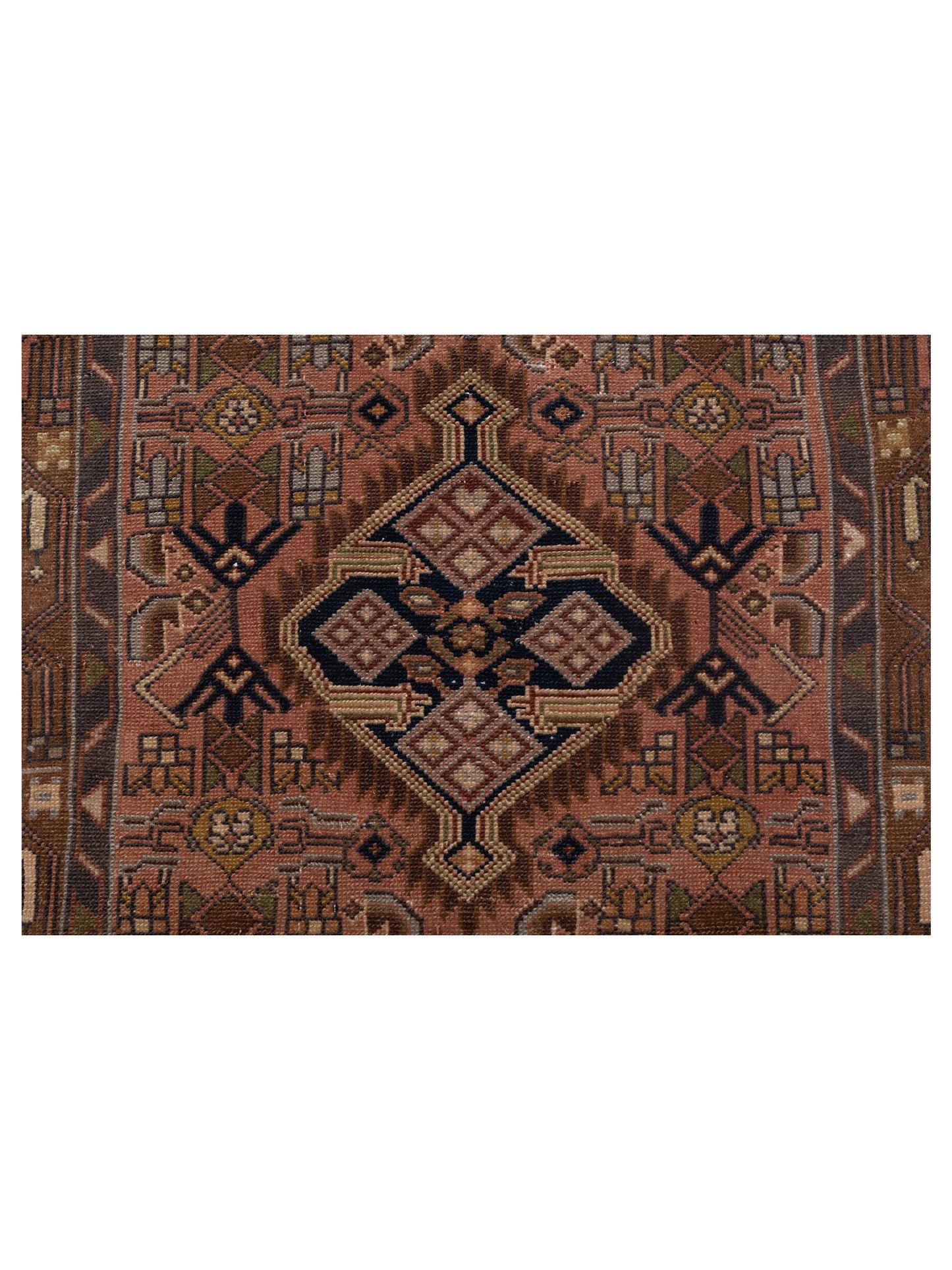 Antique Heirloom 147679 Brown Brown 2.5x9.7 Hand Knotted Rug