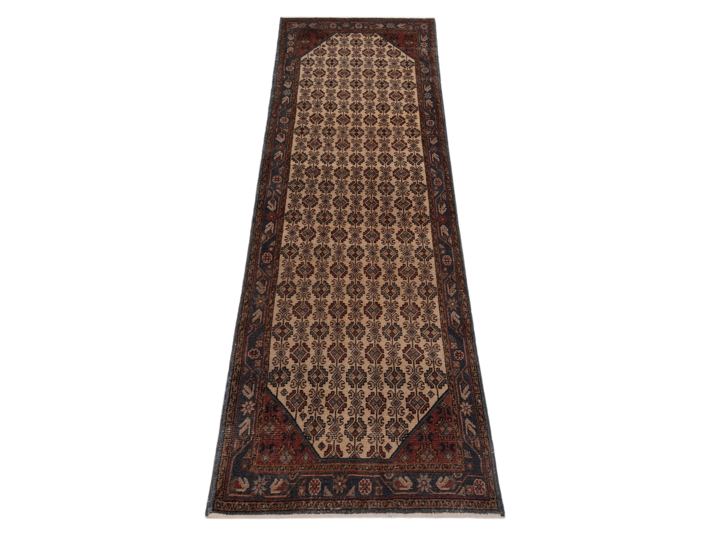 Antique Heirloom 147682 Ivory Gray 2.8x9.8 Hand Knotted Rug