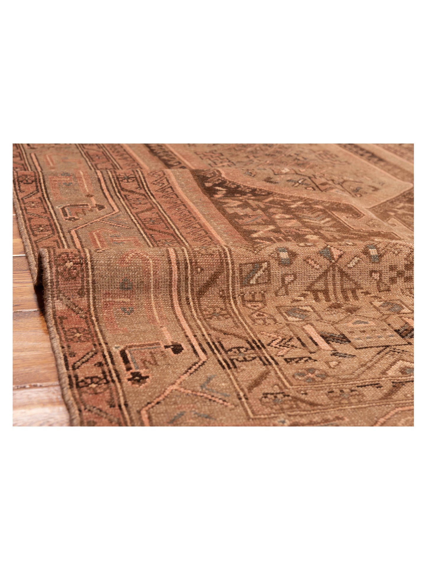 Antique Heirloom 147694 Brown Brown 4.10x9.1 Hand Knotted Rug