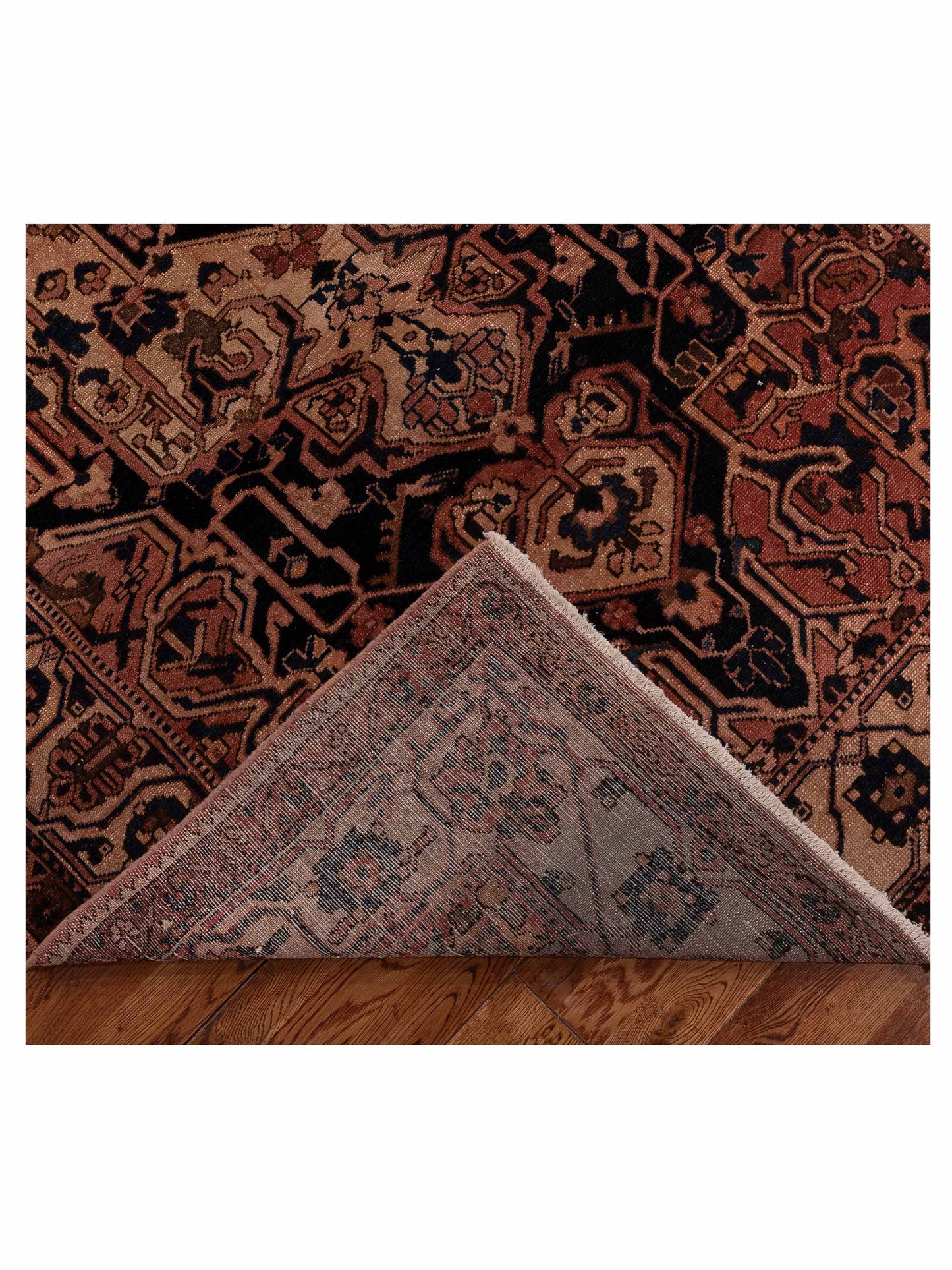 Antique Heirloom 147706 Rust Ivory 5.5x9.11 Hand Knotted Rug
