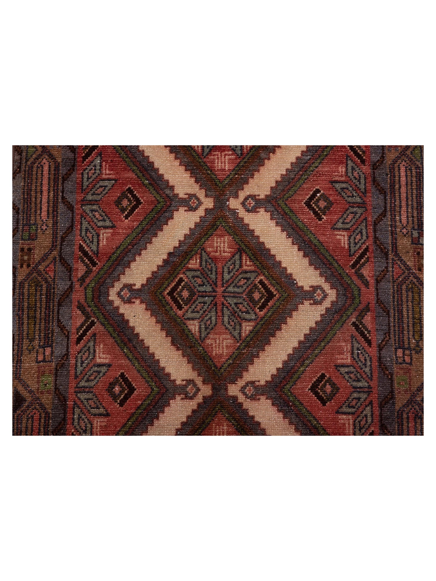 Antique Heirloom 147712 Ivory Brown 2.5x8.6 Hand Knotted Rug
