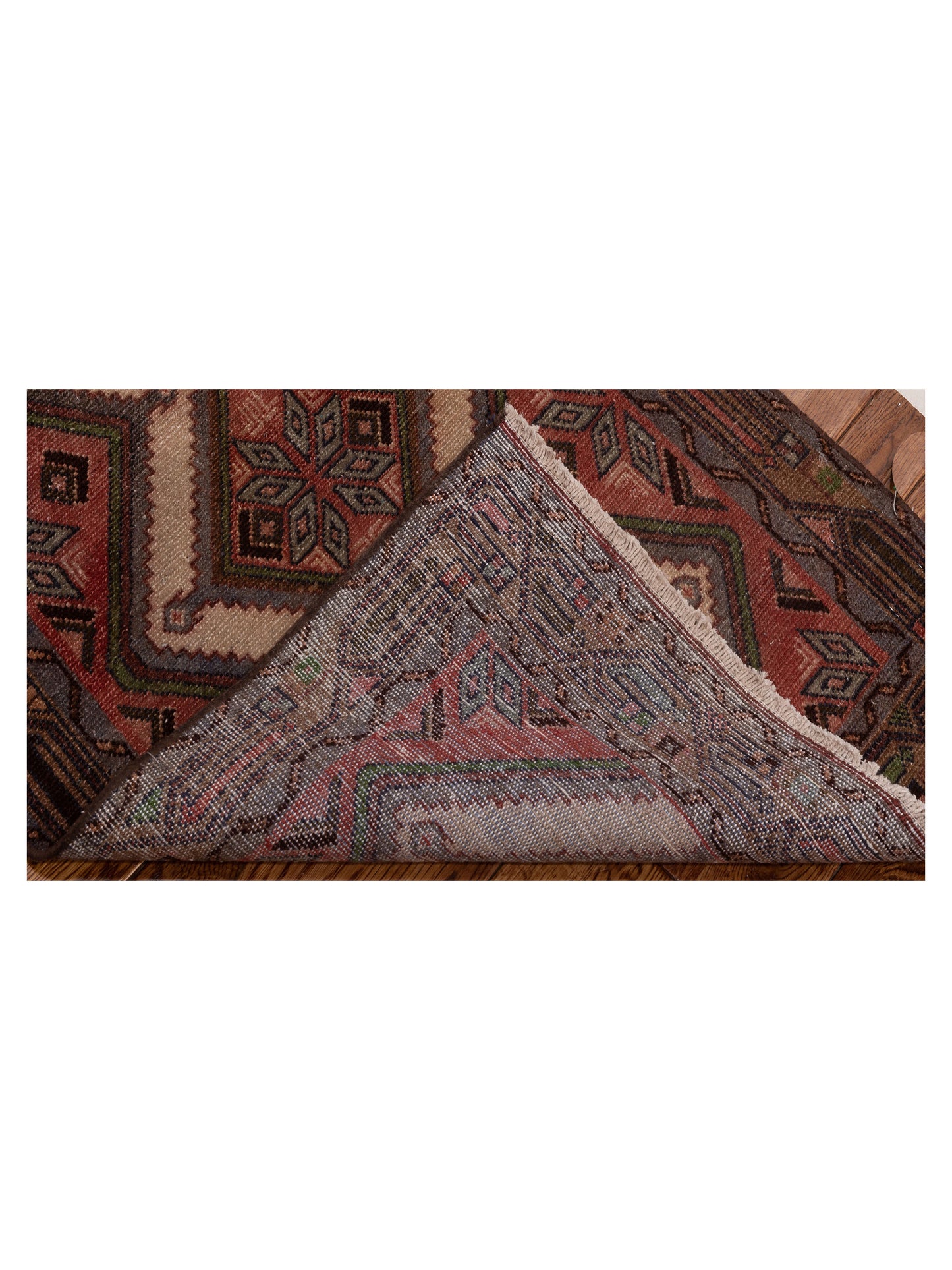 Antique Heirloom 147712 Ivory Brown 2.5x8.6 Hand Knotted Rug