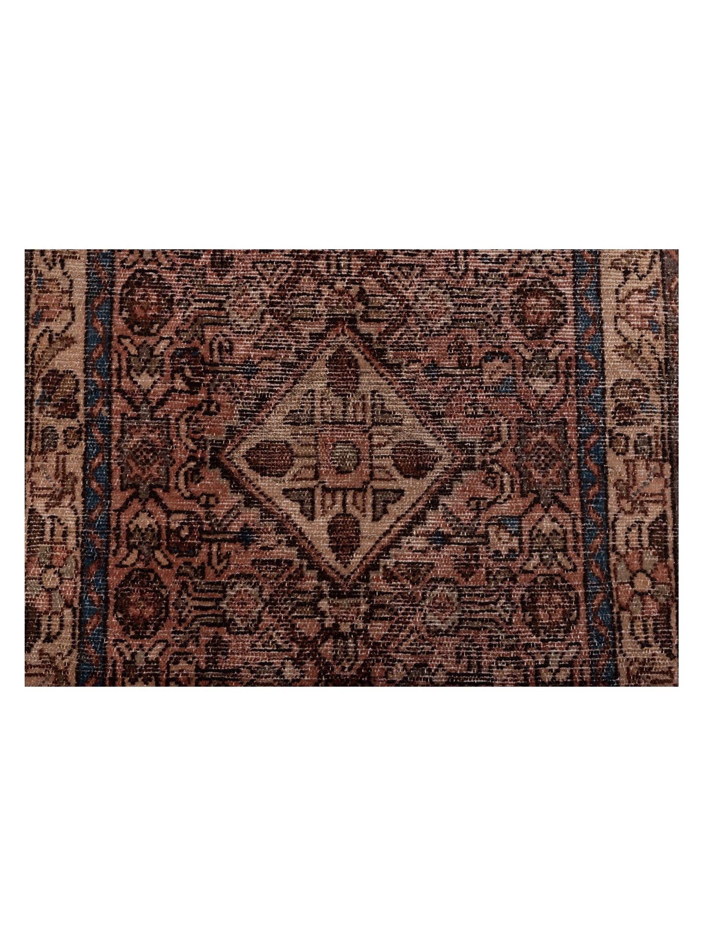 Antique Heirloom 147713 Brown Ivory 2.7x13.3 Hand Knotted Rug