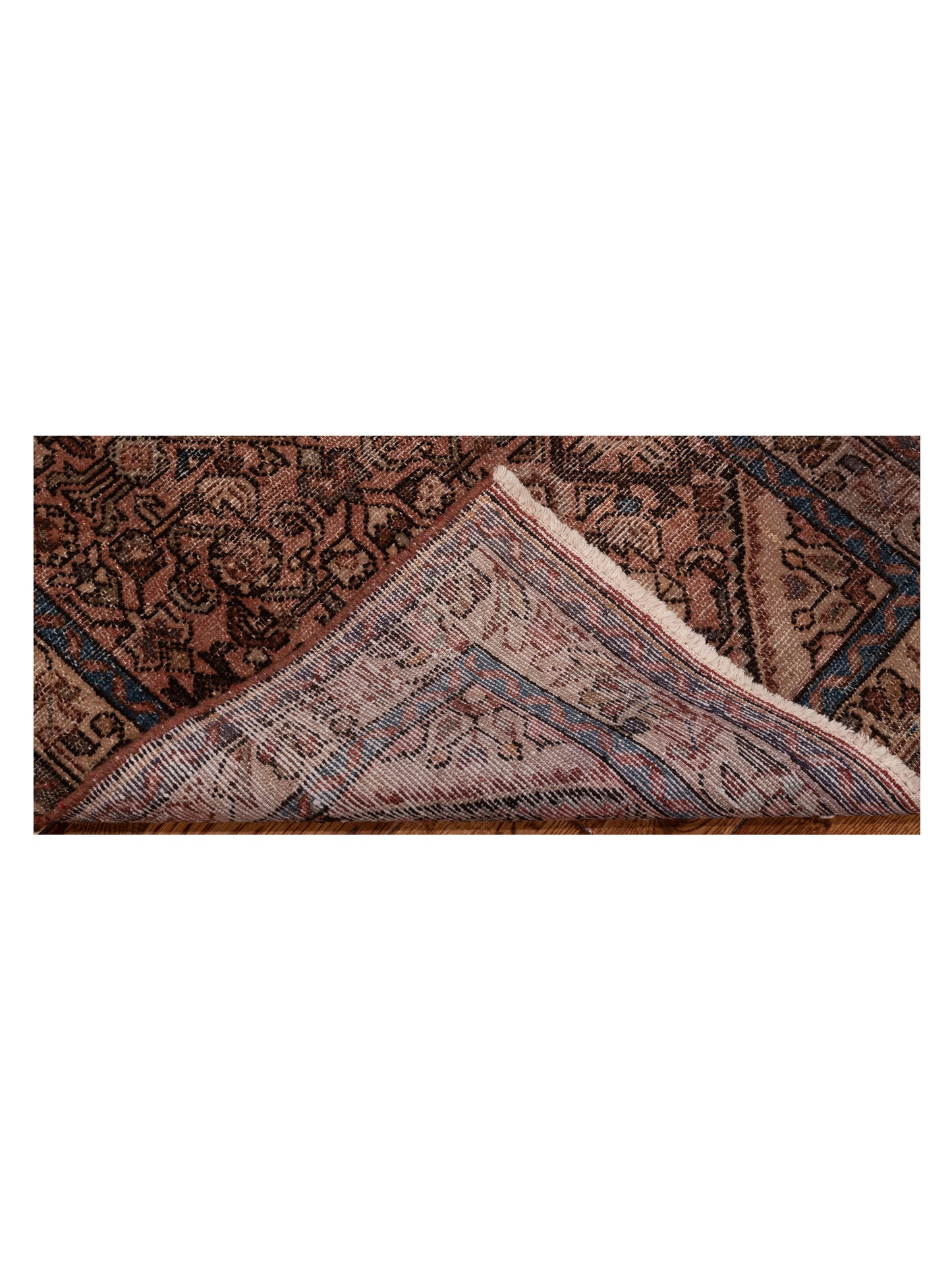 Antique Heirloom 147713 Brown Ivory 2.7x13.3 Hand Knotted Rug