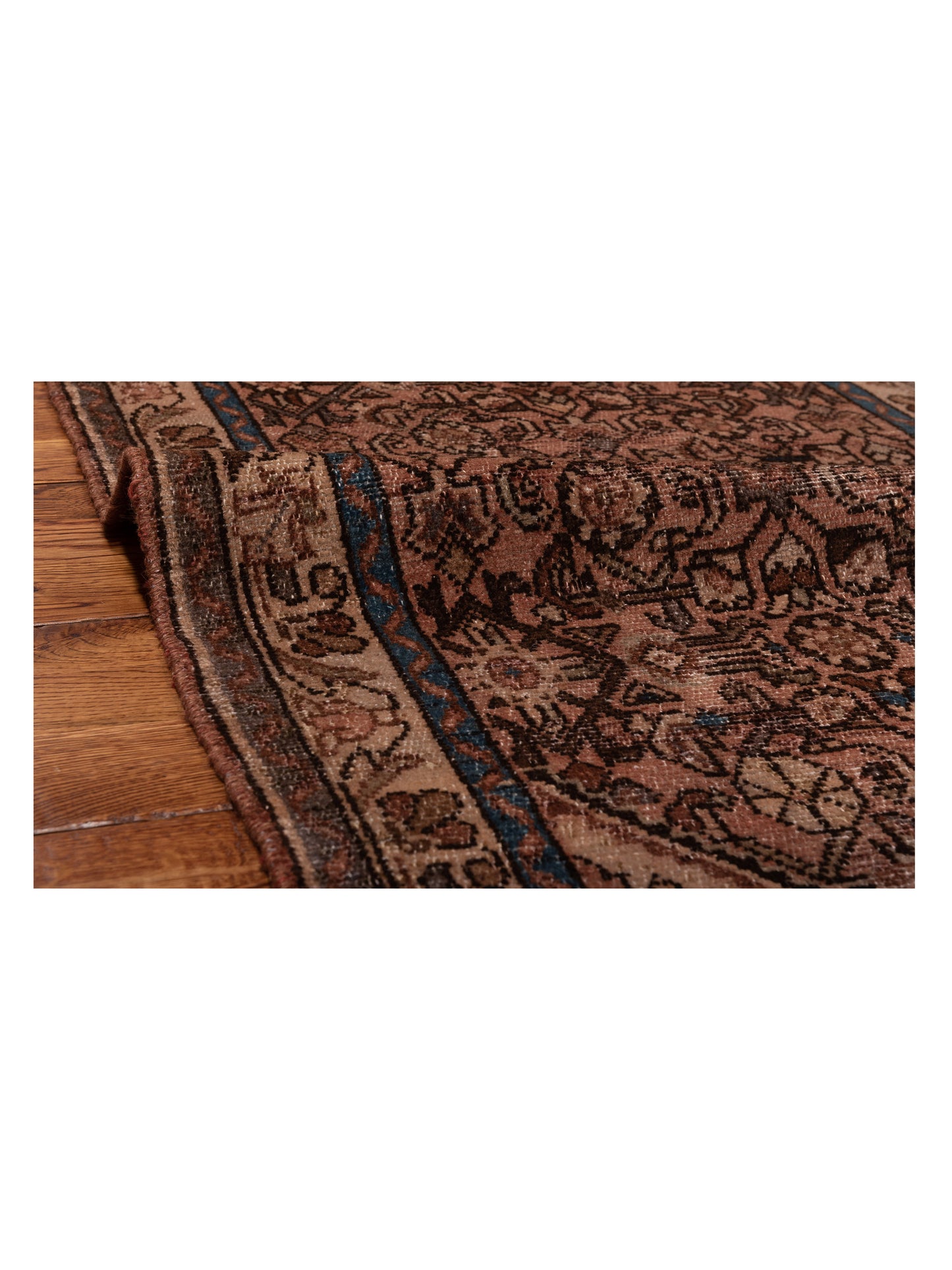 Antique Heirloom 147713 Brown Ivory 2.7x13.3 Hand Knotted Rug