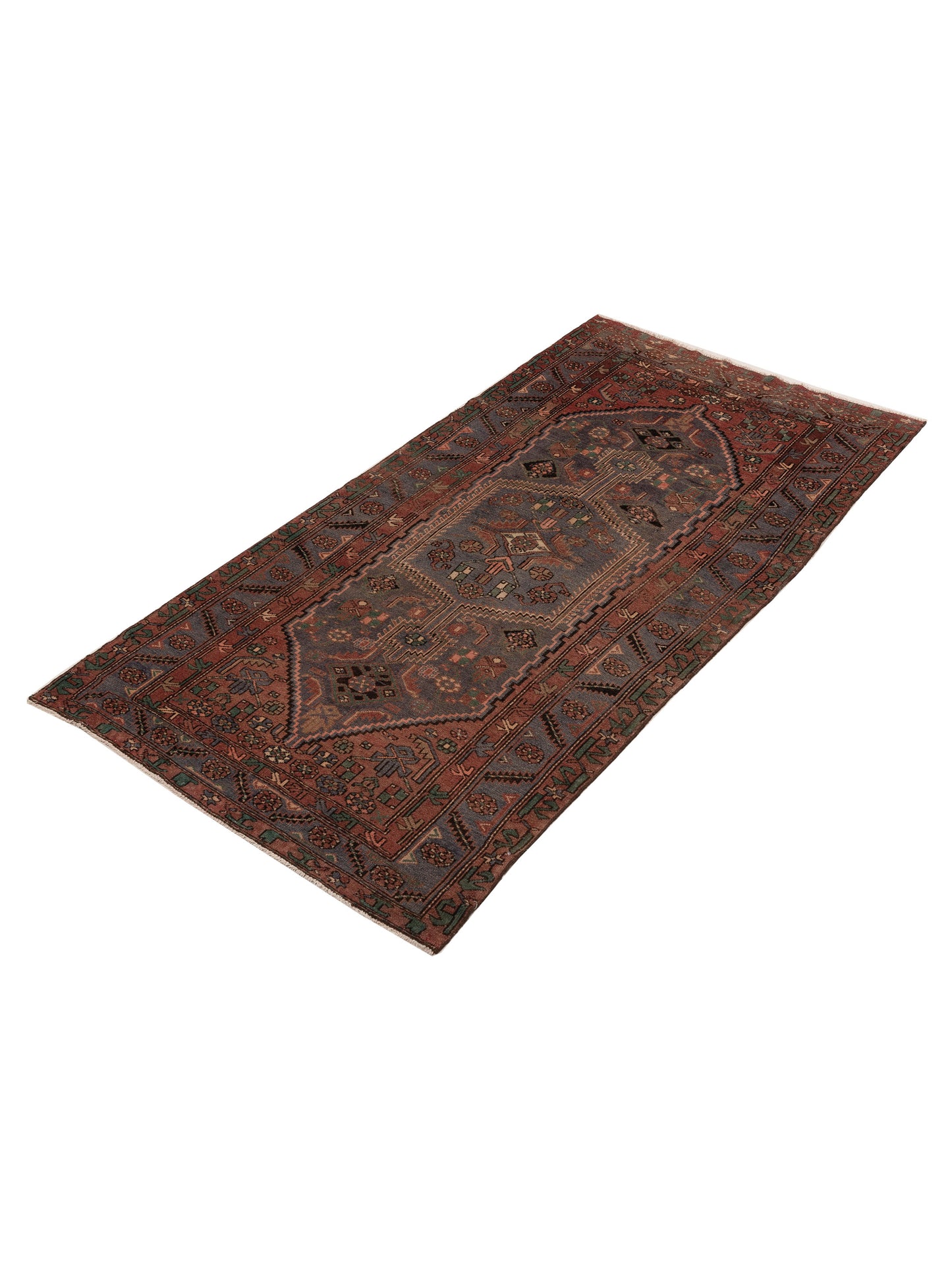Antique Heirloom 147727 Brick Gray 4.5x8.4 Hand Knotted Rug