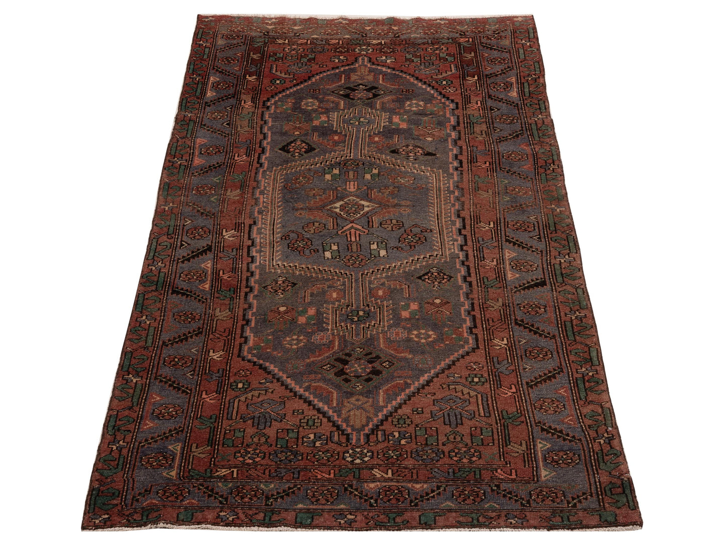 Antique Heirloom 147727 Brick Gray 4.5x8.4 Hand Knotted Rug