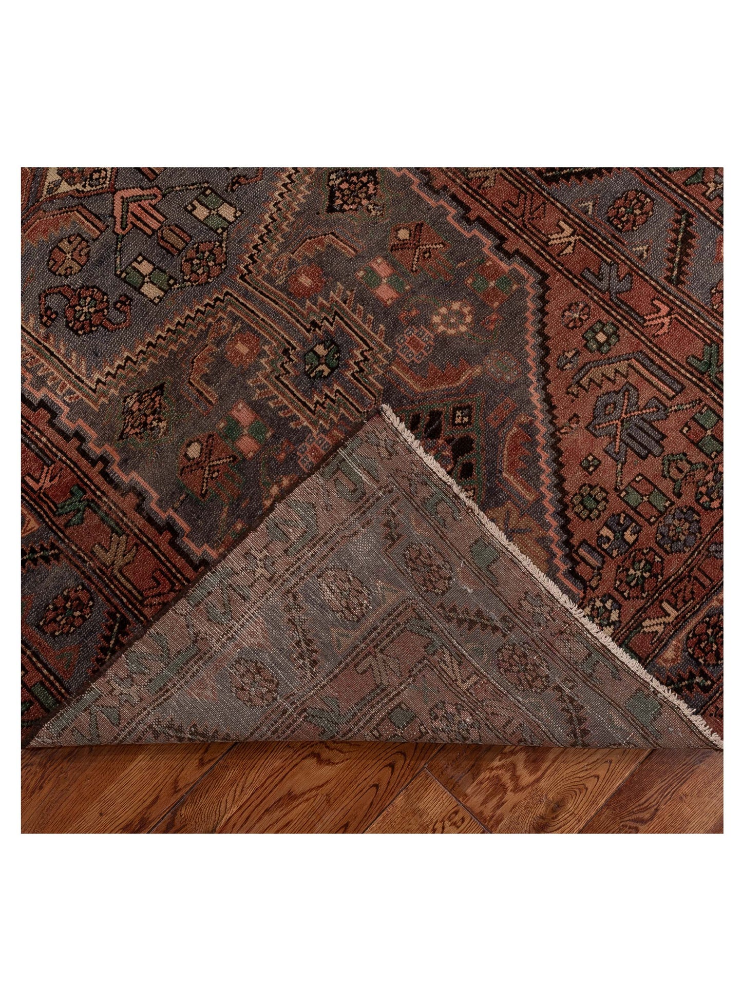 Antique Heirloom 147727 Brick Gray 4.5x8.4 Hand Knotted Rug
