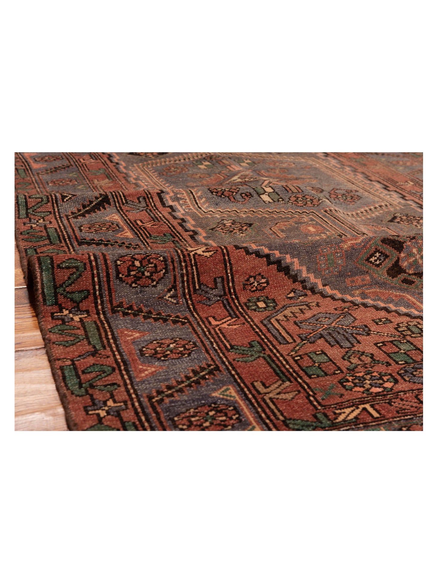 Antique Heirloom 147727 Brick Gray 4.5x8.4 Hand Knotted Rug