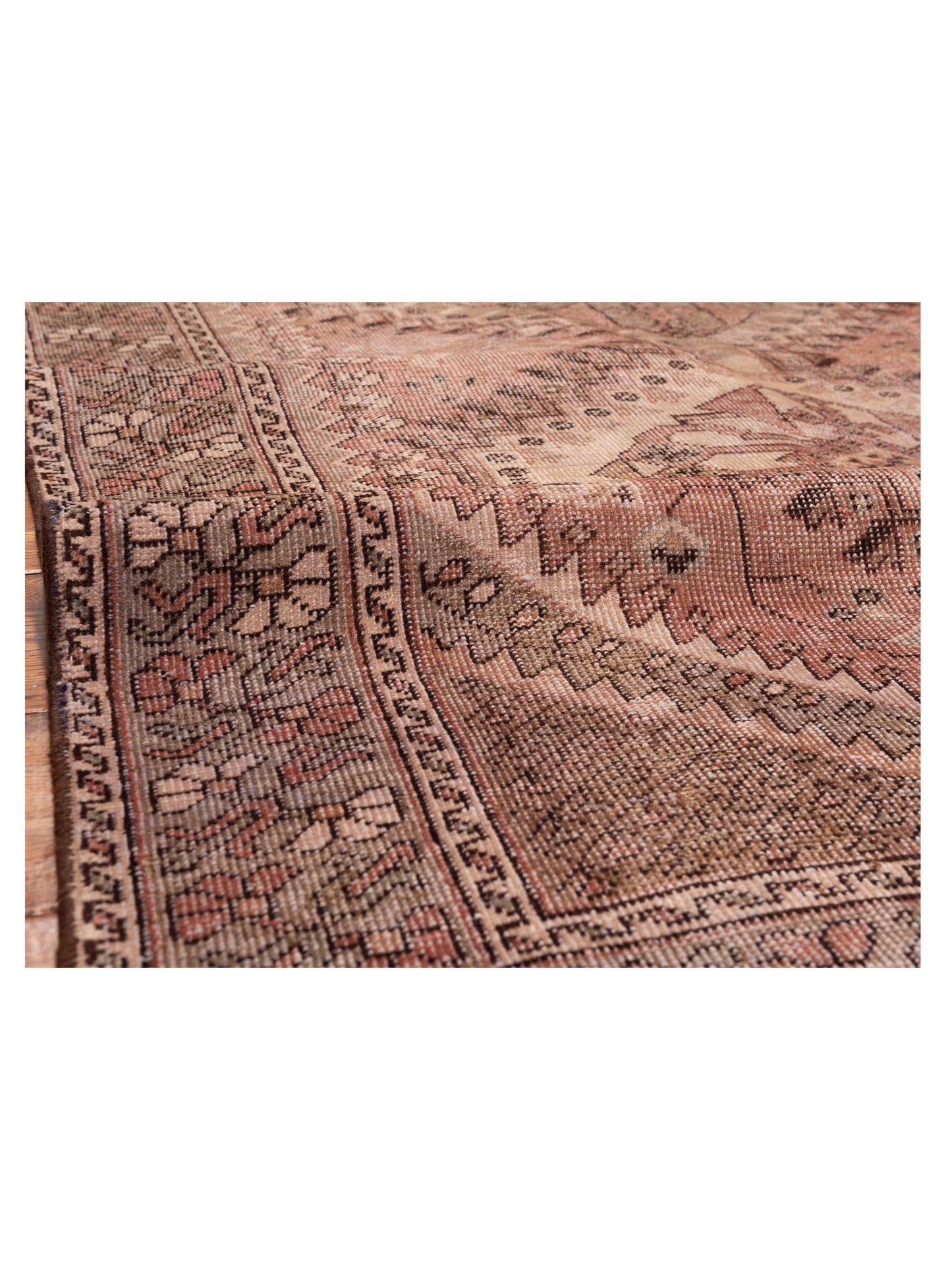 Antique Heirloom 147729 Brown Gray 5.4x10 Hand Knotted Rug