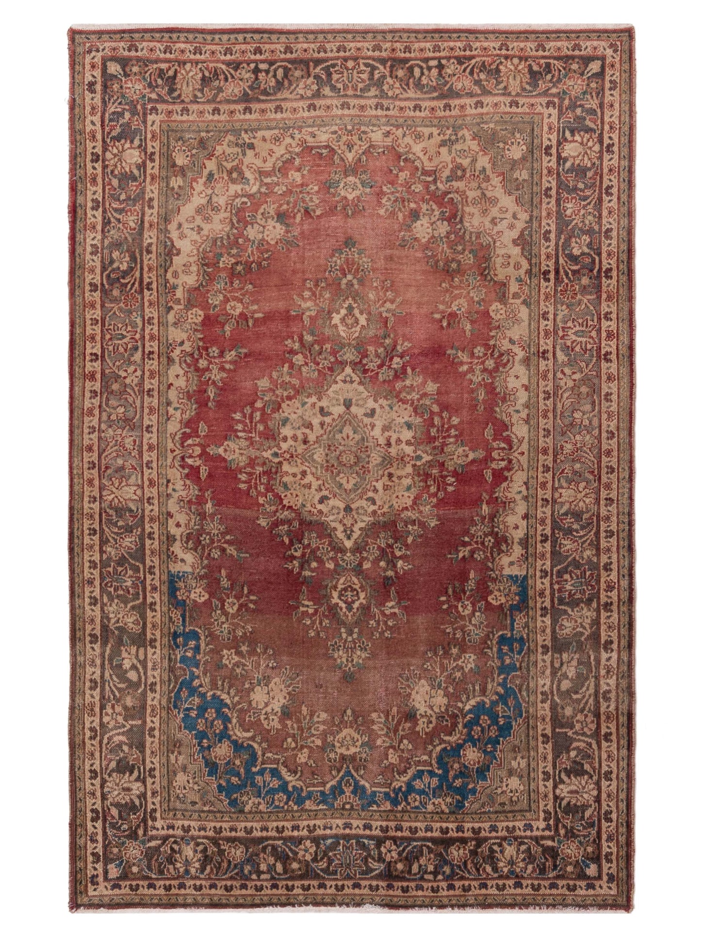 Pasha Antique Heirloom Rust Gray Traditional