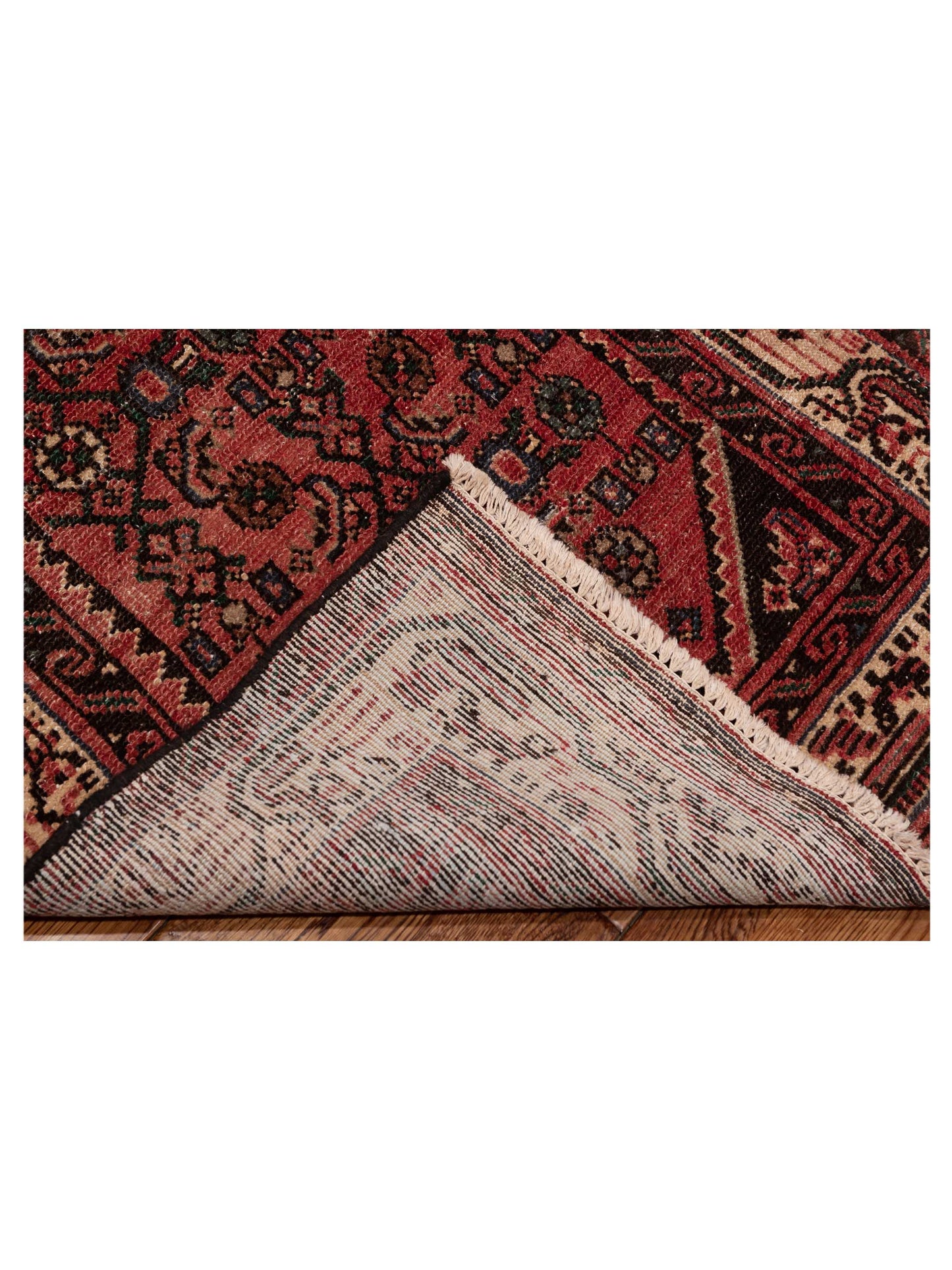 Antique Heirloom 147744 Red Ivory 2.4x9 Hand Knotted Rug