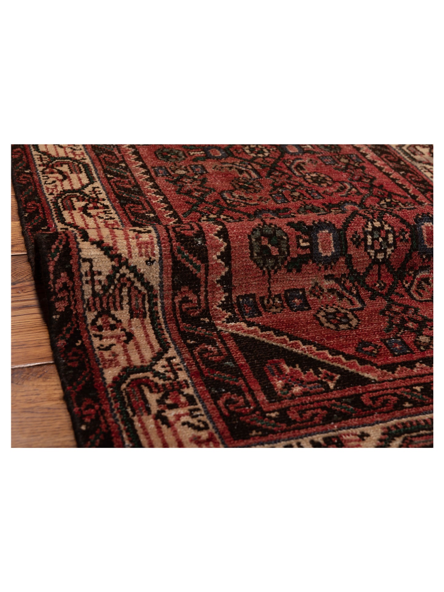Antique Heirloom 147744 Red Ivory 2.4x9 Hand Knotted Rug