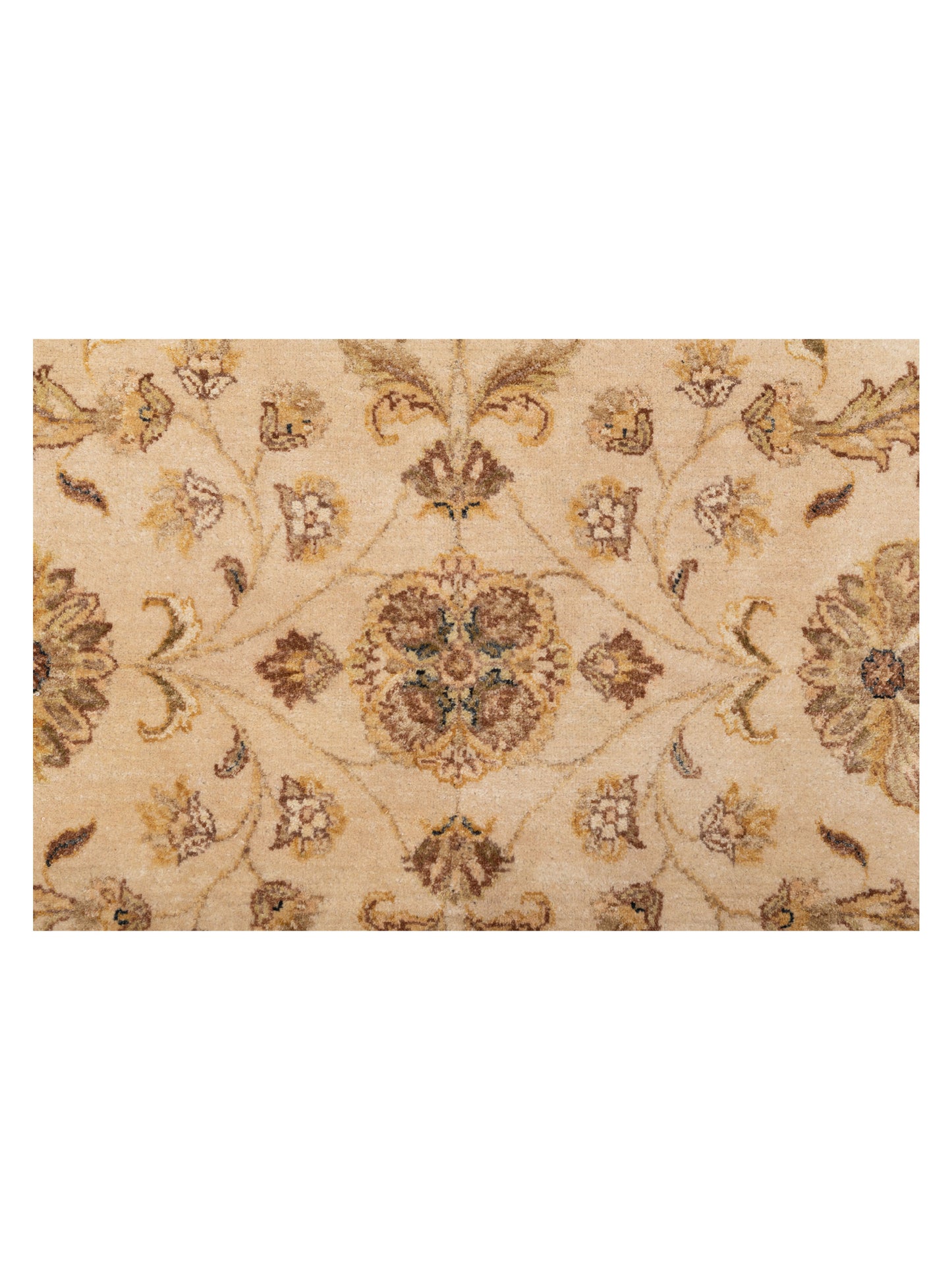 Ghazani 147753 Ivory Brown 8.10x11.10 Hand Knotted Rug