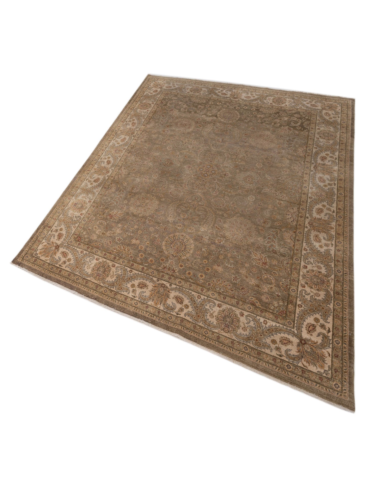 Haji Jalili 147755 Brown Ivory 8x10 Hand Knotted Rug