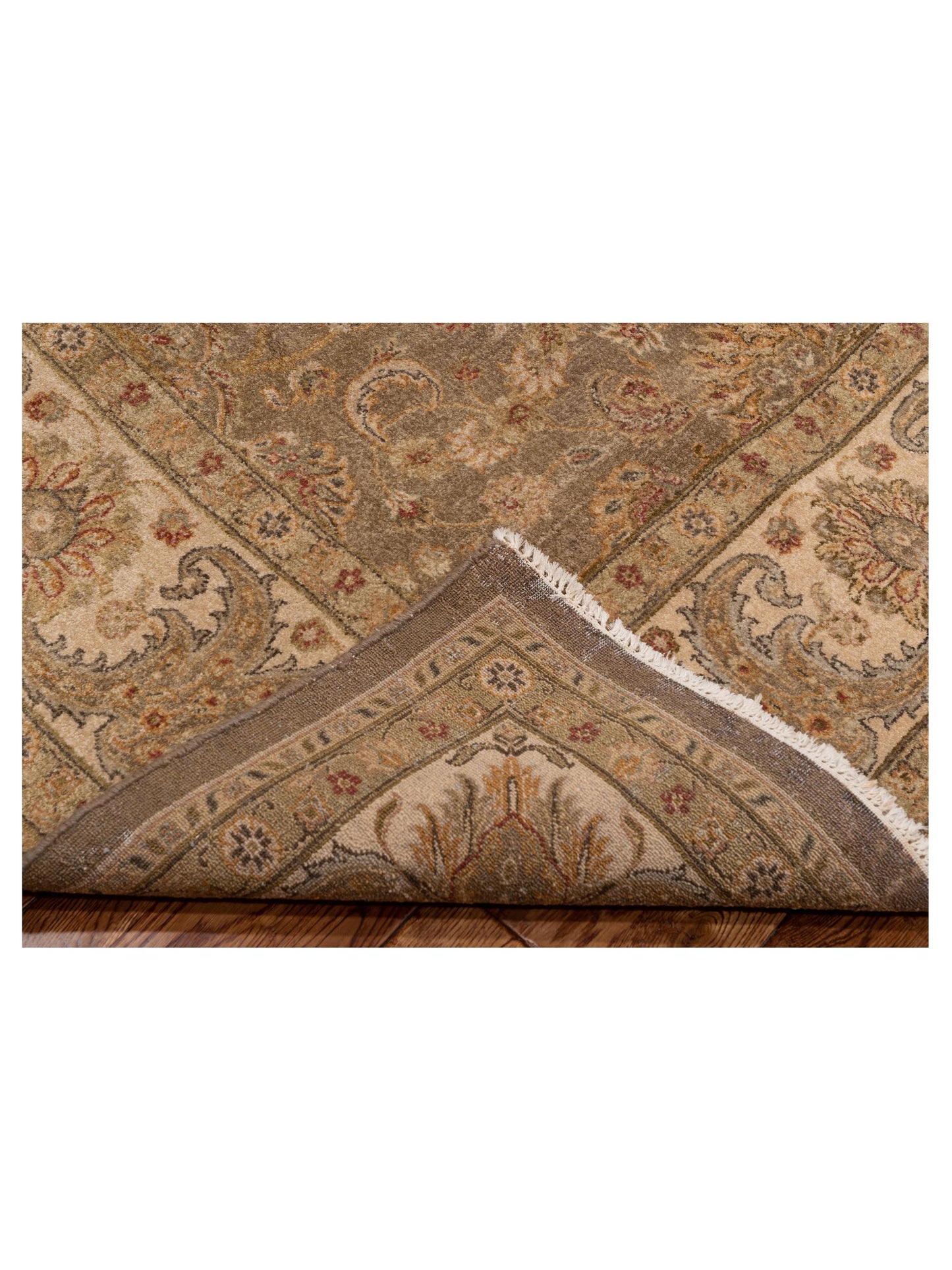 Haji Jalili 147755 Brown Ivory 8x10 Hand Knotted Rug