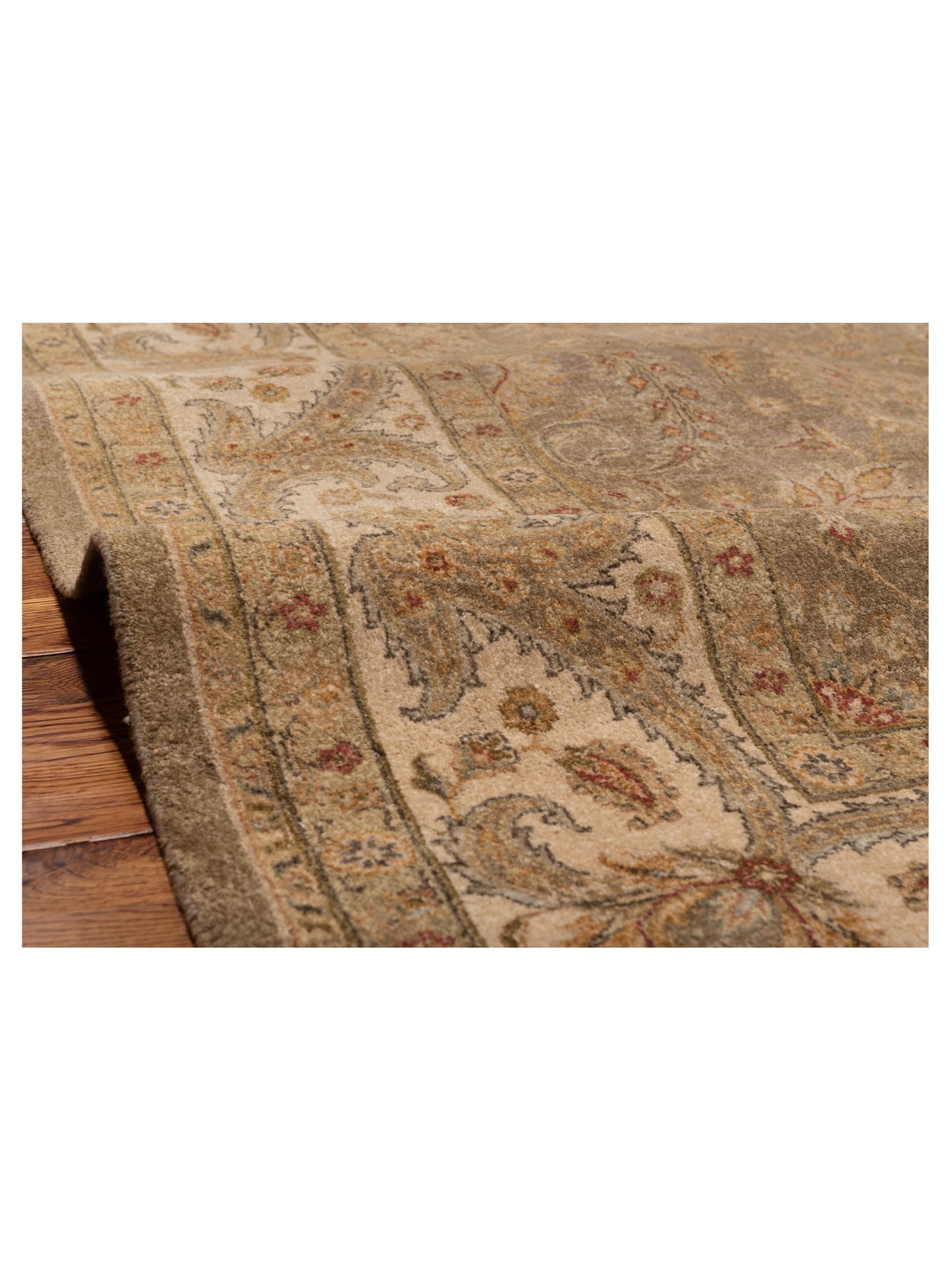 Haji Jalili 147755 Brown Ivory 8x10 Hand Knotted Rug
