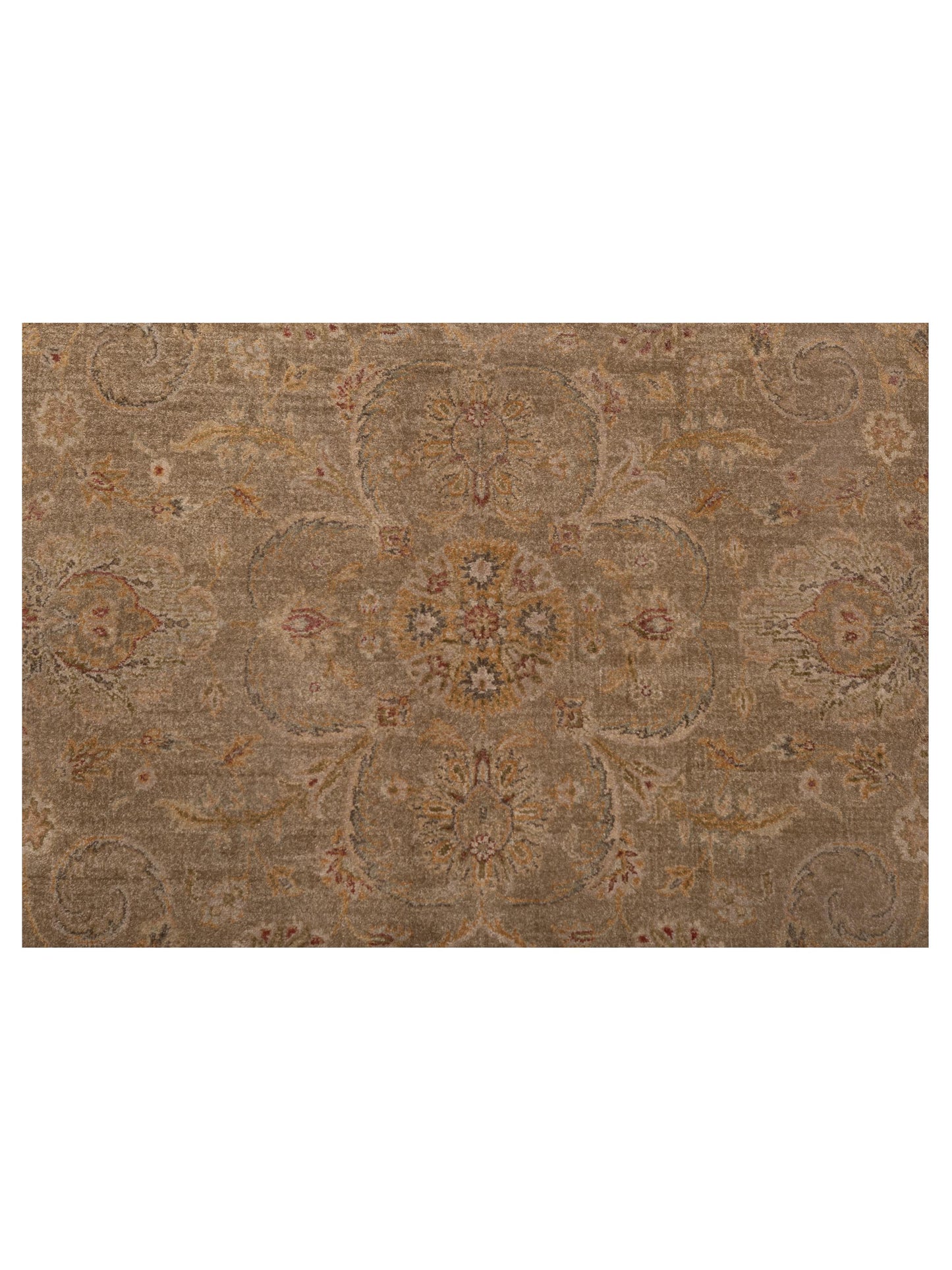 Haji Jalili 147755 Brown Ivory 8x10 Hand Knotted Rug