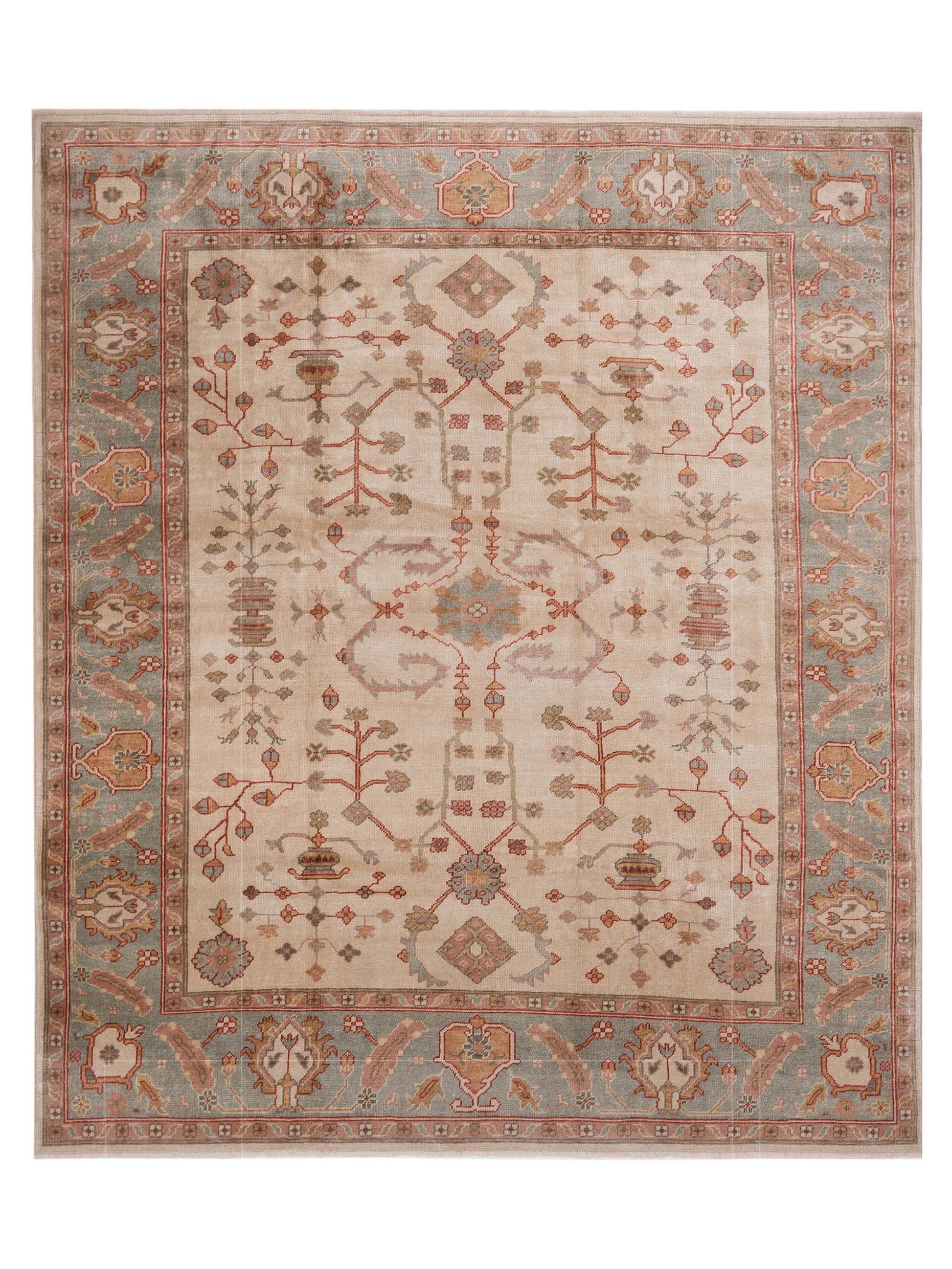 Anadol Angora Oushak  Ivory Green Traditional