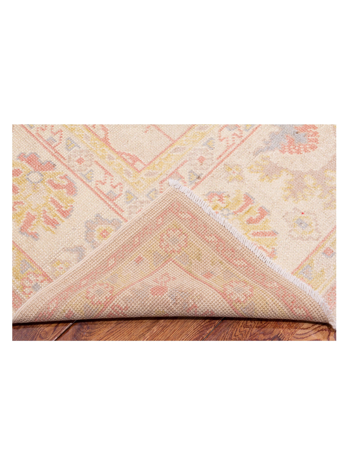 Angora Oushak 147763 Beige Ivory 8x11.1 Hand Knotted Rug