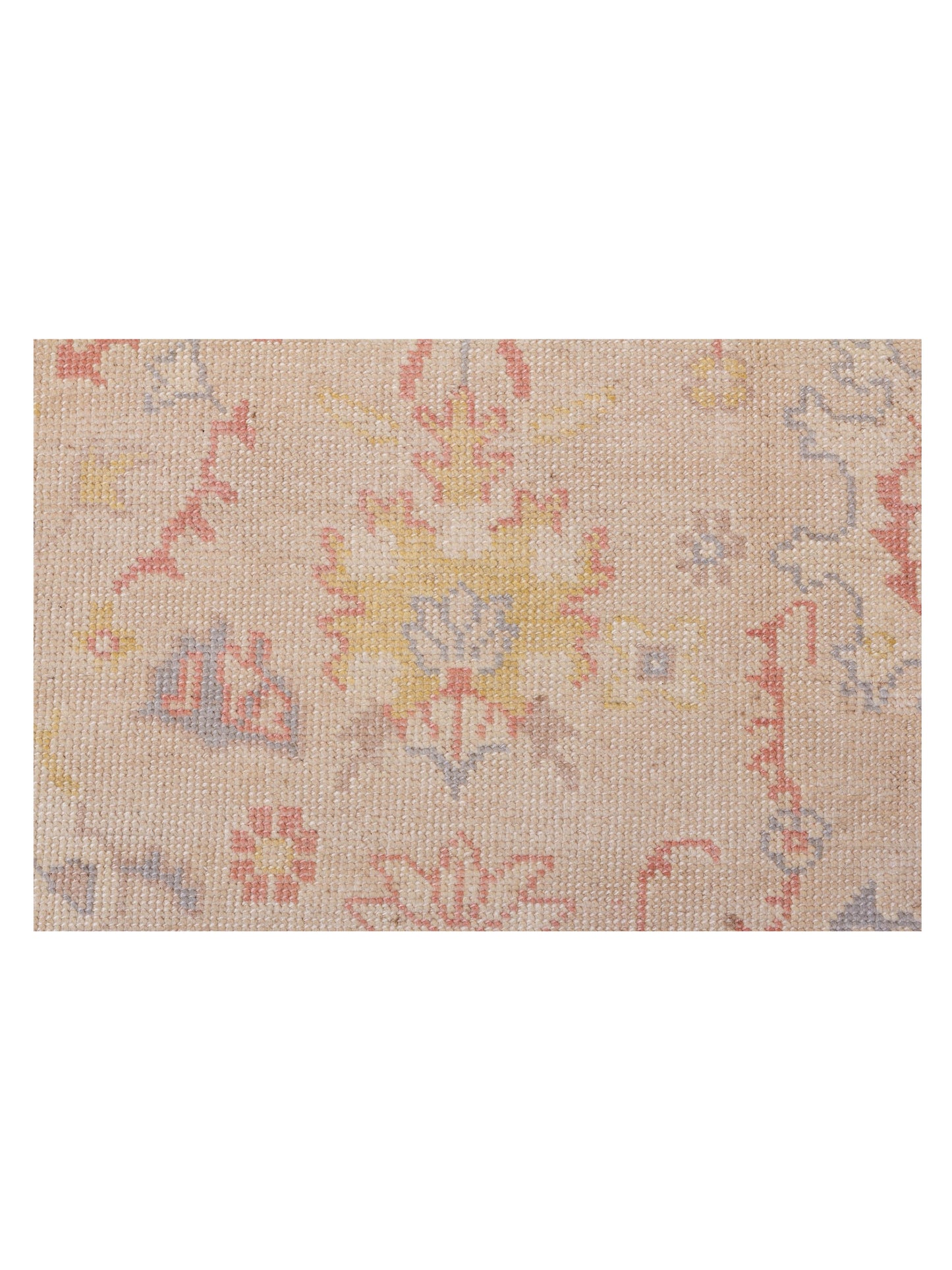 Angora Oushak 147763 Beige Ivory 8x11.1 Hand Knotted Rug