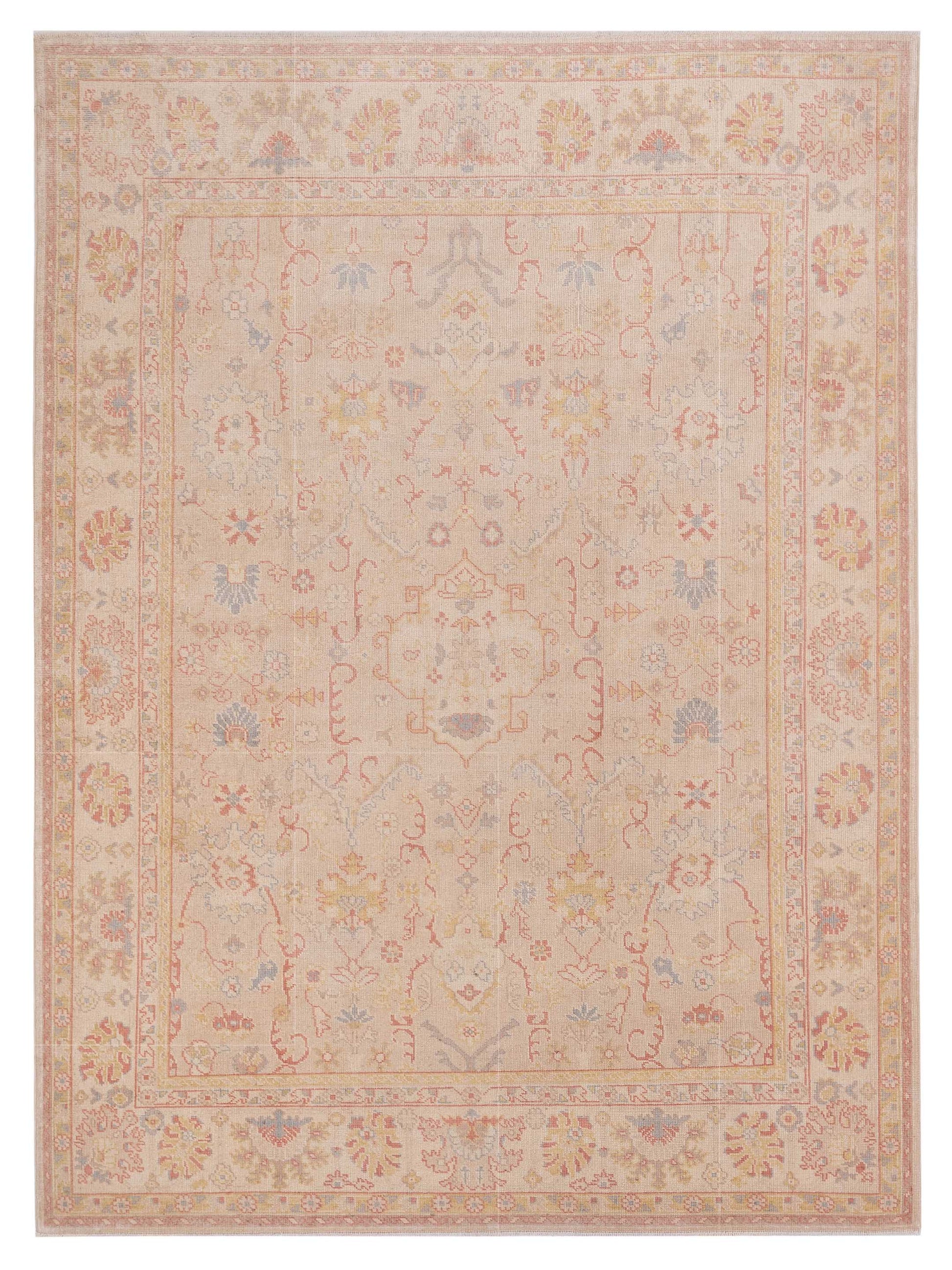 Anadol Angora Oushak  Beige Ivory Traditional