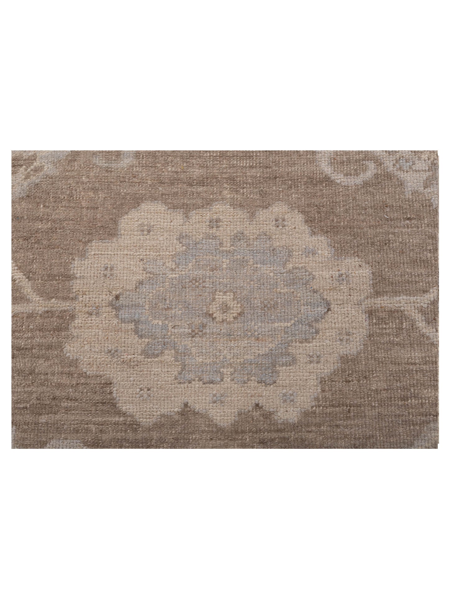 Angora Oushak 147765 Light Brown Ivory 8.3x10 Hand Knotted Rug