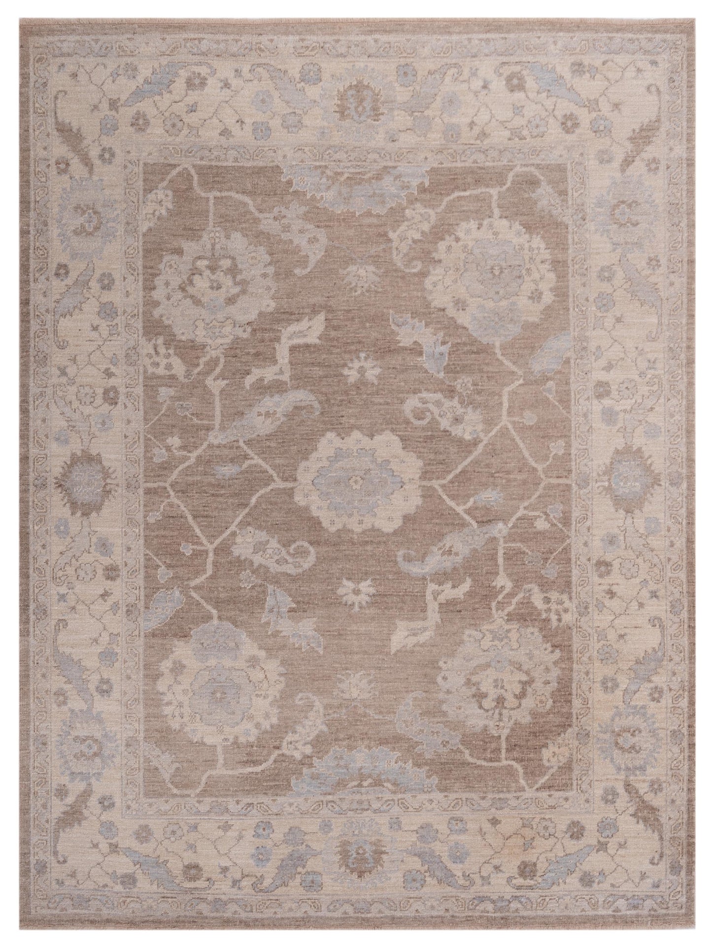 Anadol Angora Oushak Light Brown Ivory Traditional