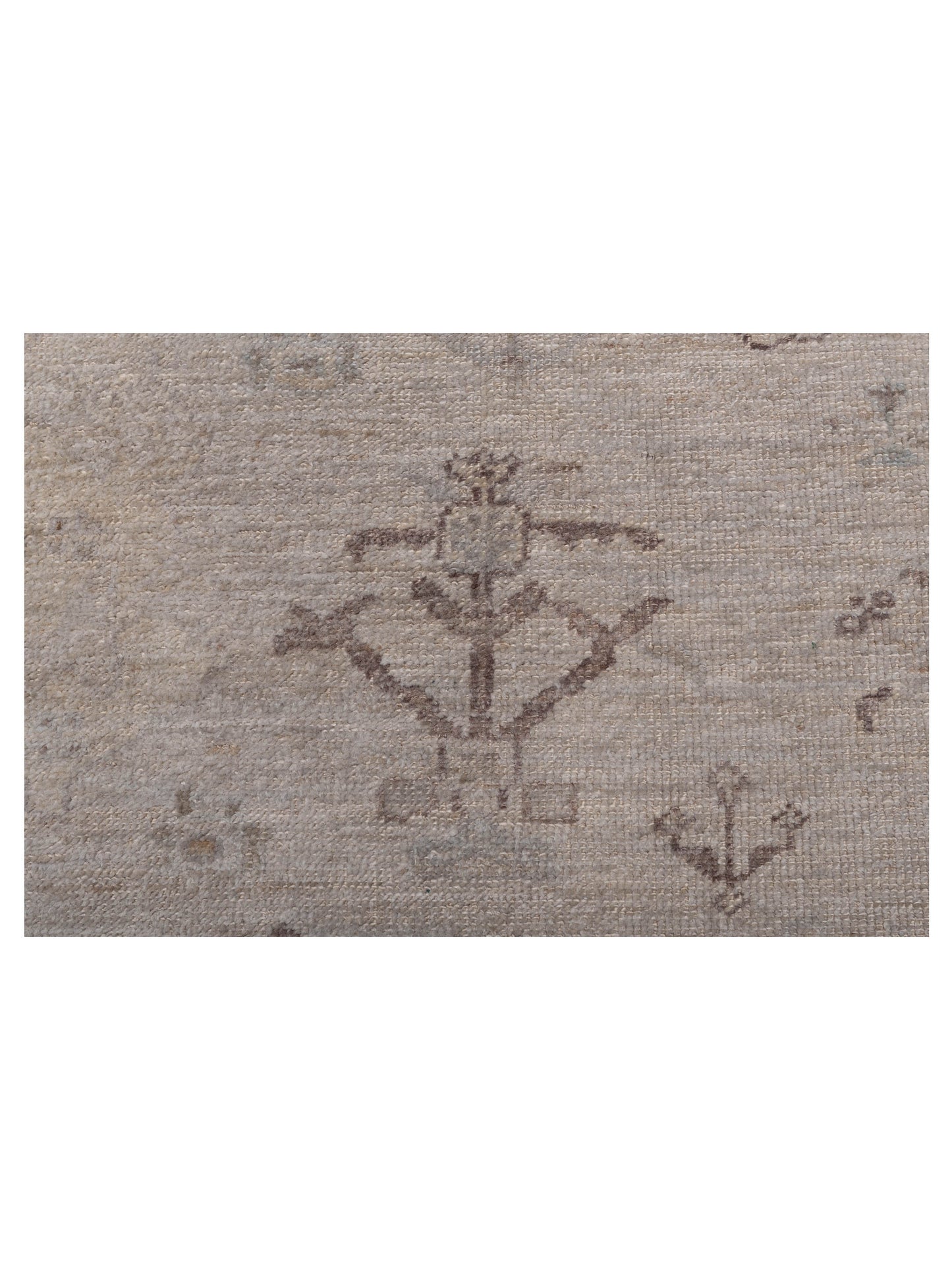 Angora Oushak 147768 Ivory Light Silver 8.3x9 Hand Knotted Rug