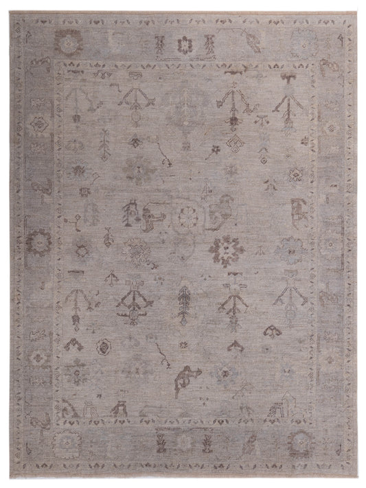 Anadol Angora Oushak  Ivory Light Silver Traditional